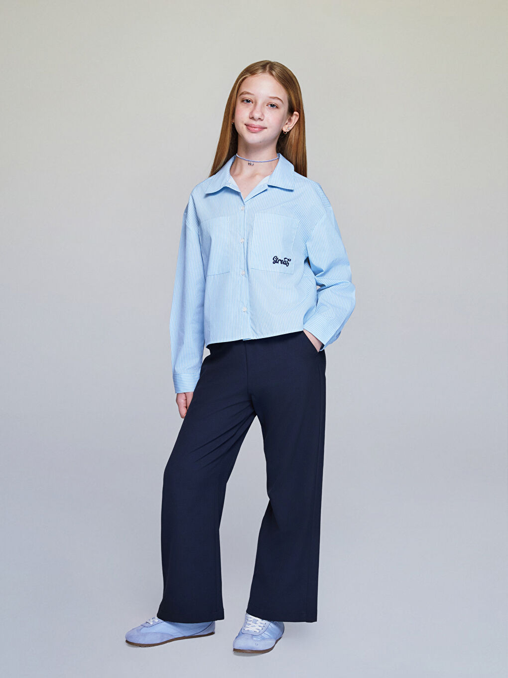 Elasticated Waist Girls' Trousers