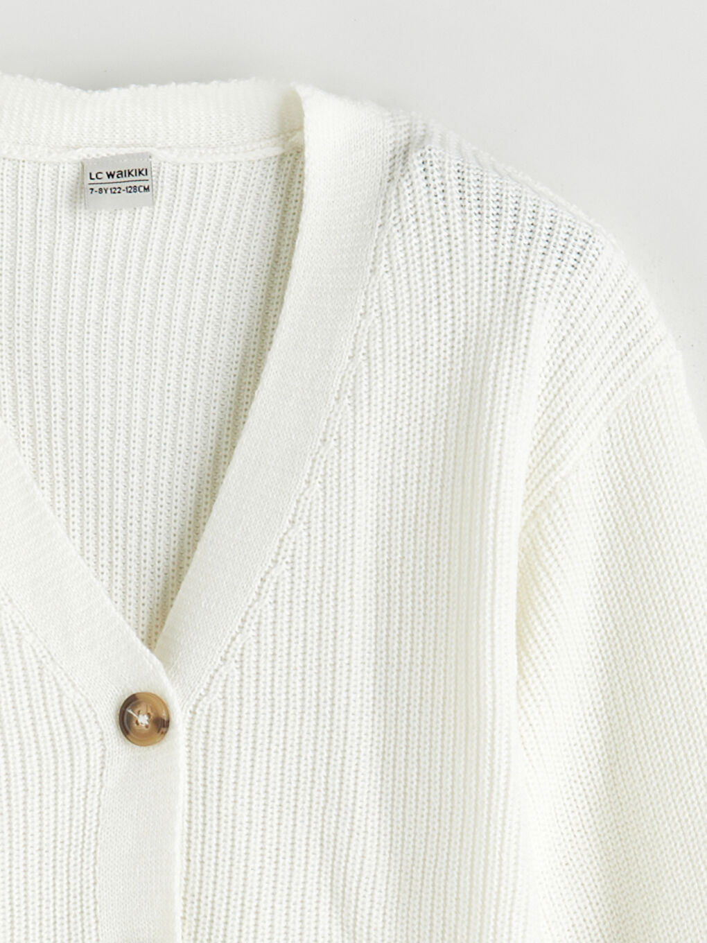V Neck Girls' Knitwear Cardigan-1