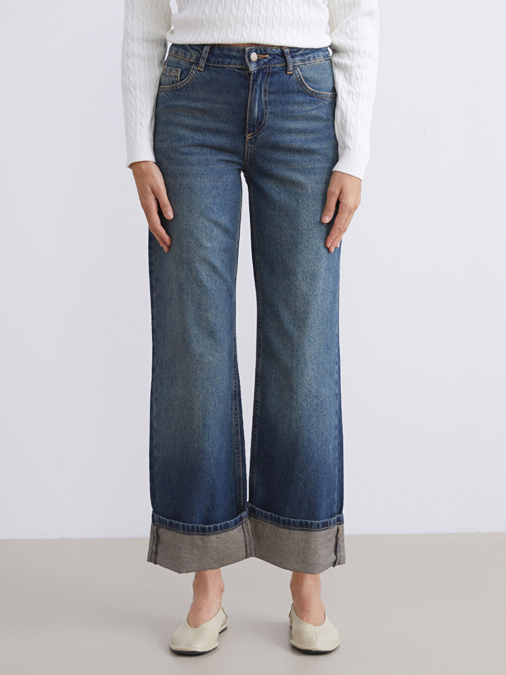 Wideleg Women's Jeans-1