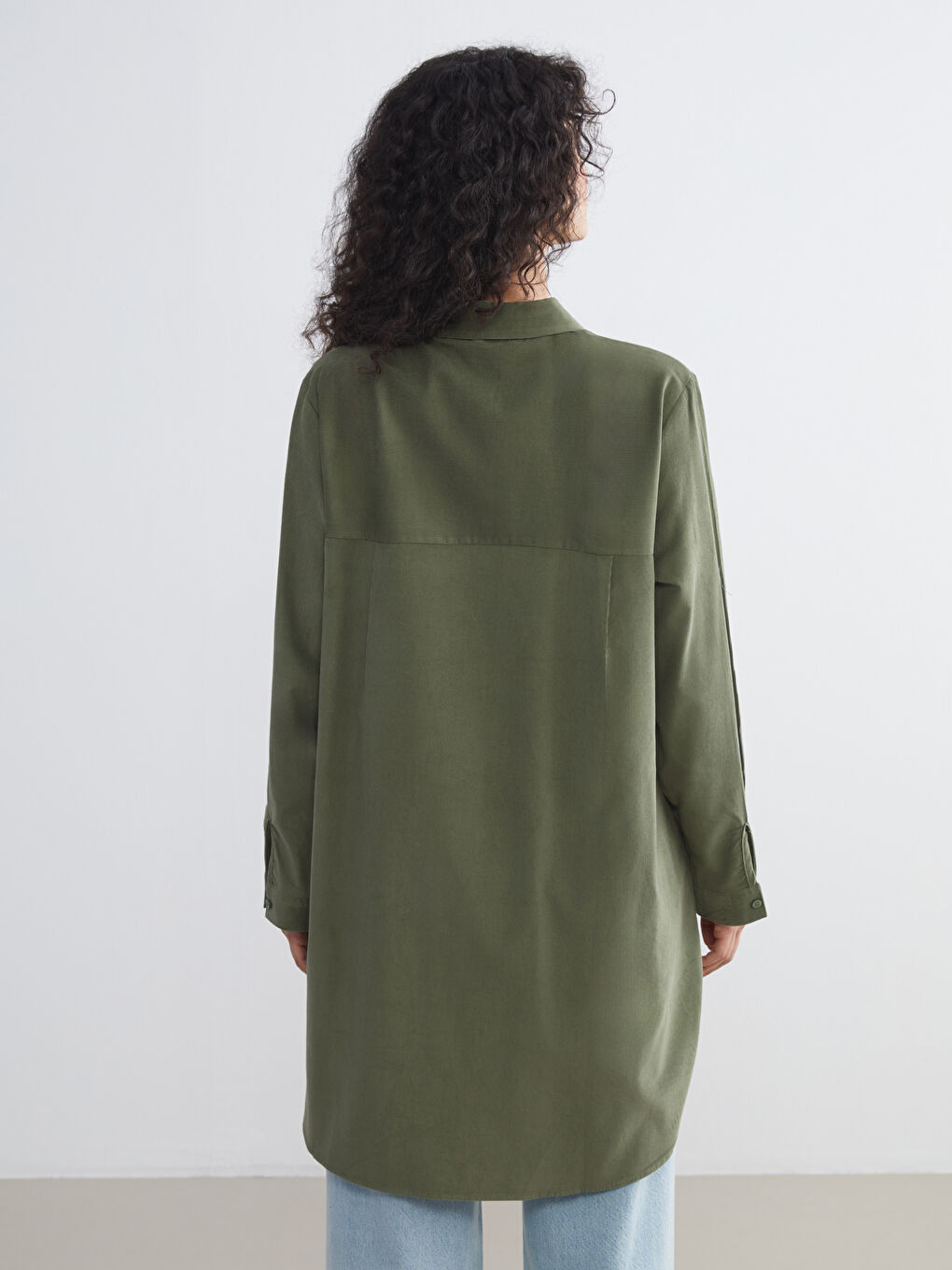 LCW Modest Velvet Women's Shirt Tunic -W57285Z8-D1G