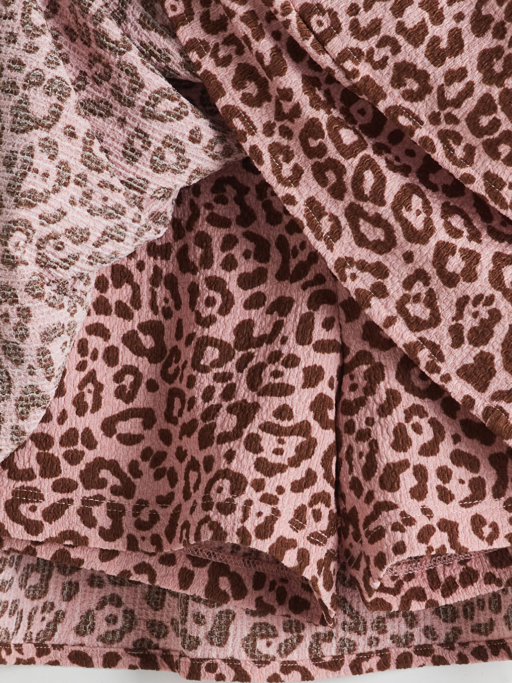 LCW Kids Elastic Waist Leopard Patterned Girl'S Skirt -W57287Z4-LT8