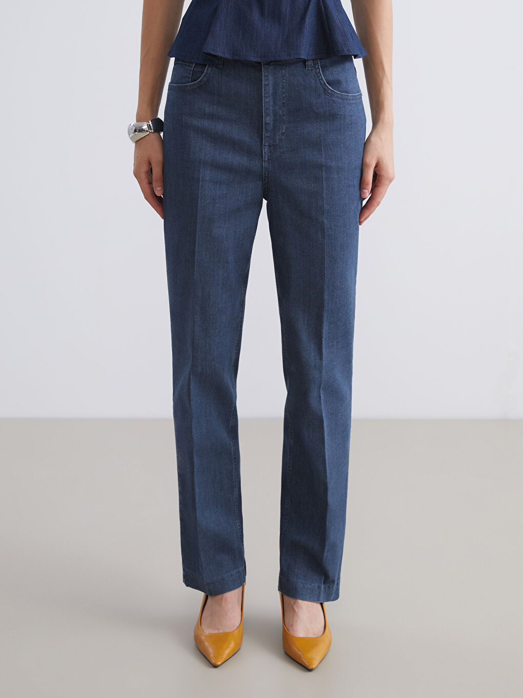 Mavi Flare Kadın Jean Pantolon-1