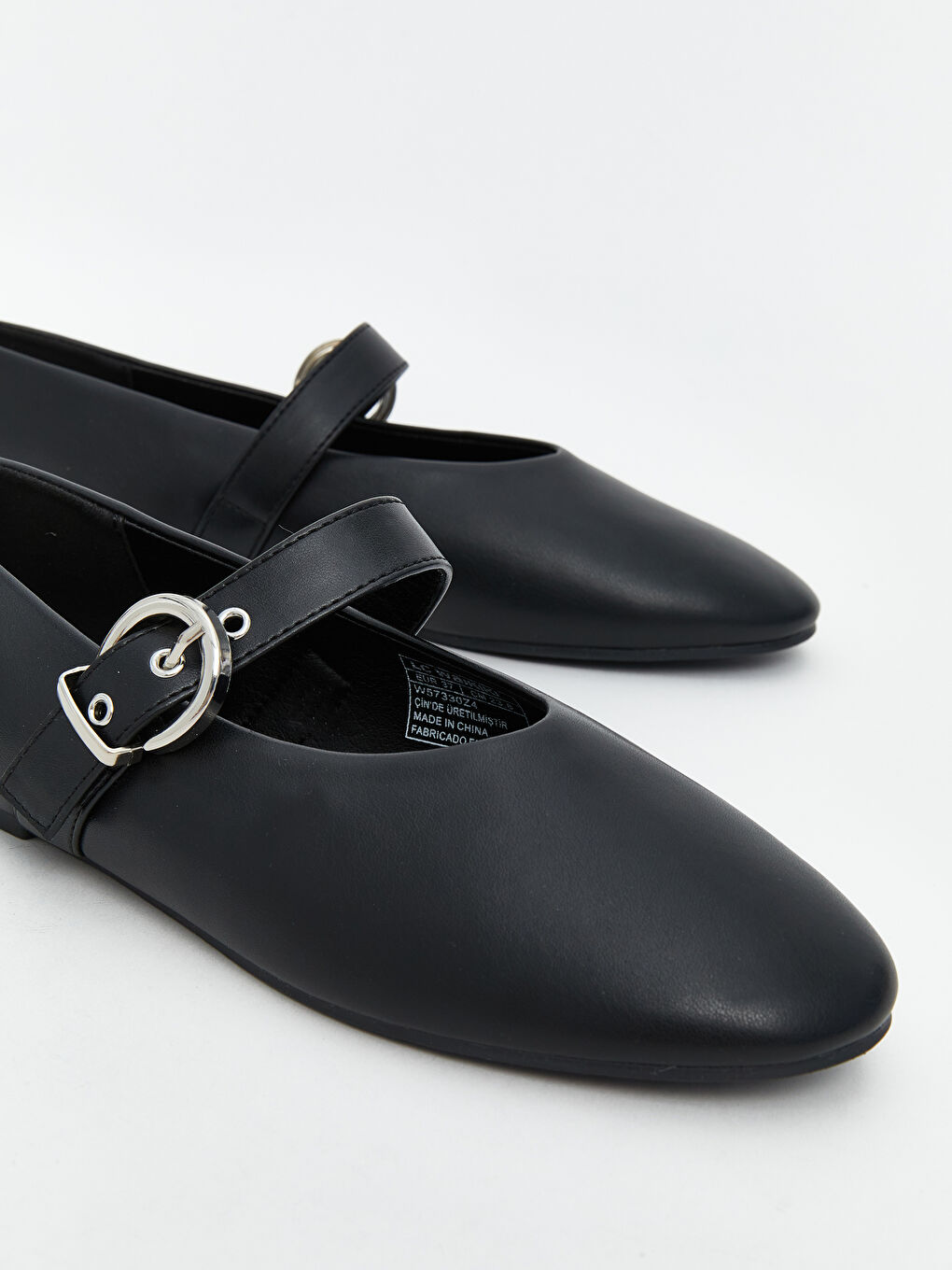 Leather Look Girl's Flats -W57330Z4-RQL