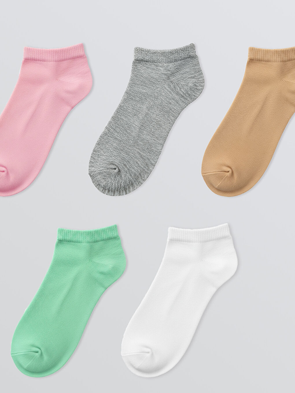 әйелдерге арналған өрнексіз патик шұлықтары 5 данадан тұратын-1