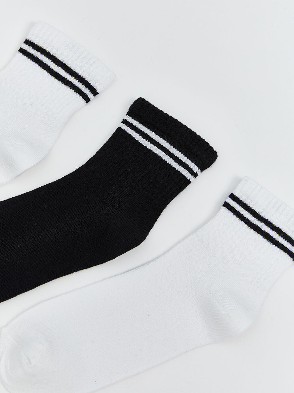 Женские однотонные носки-следки, комплект из 3-х штук-2