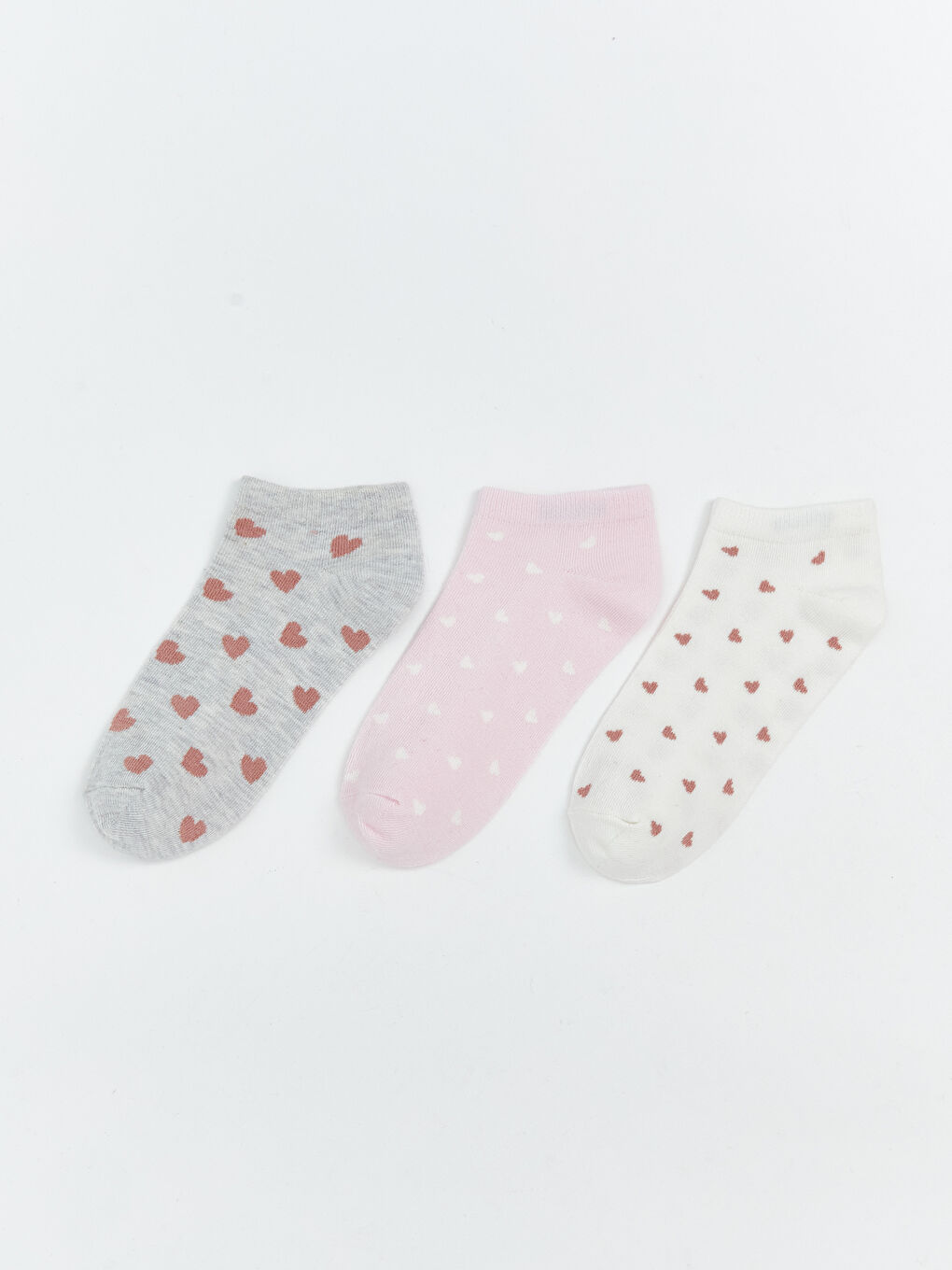 LCW DREAM Patterned Women's Trainer Socks 5 Pack -W57352Z8-LAL