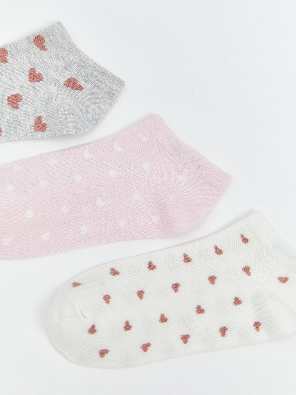 LCW DREAM Patterned Women's Trainer Socks 5 Pack -W57352Z8-LAL