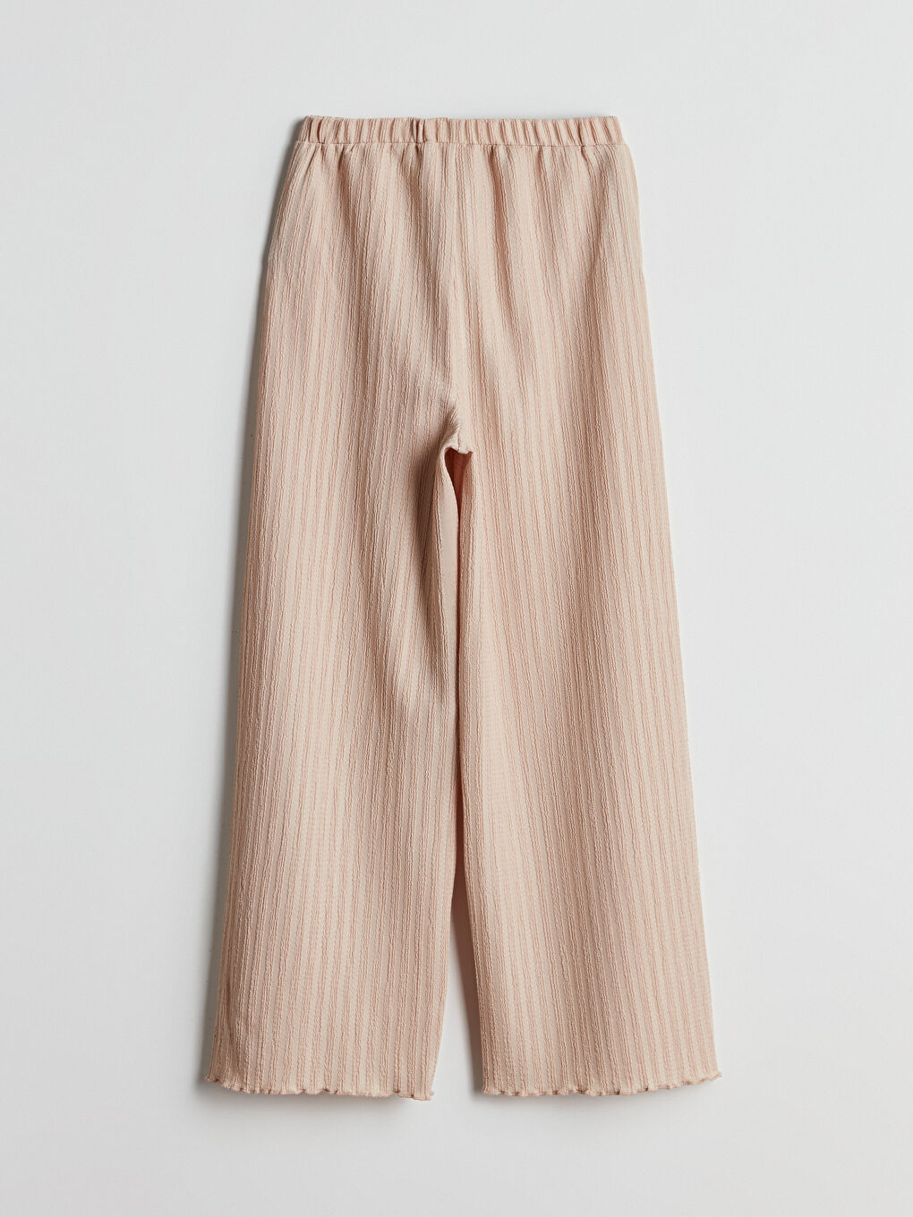LCW Kids Elasticated Waist Textured Girls' Trousers -W57358Z4-VXY