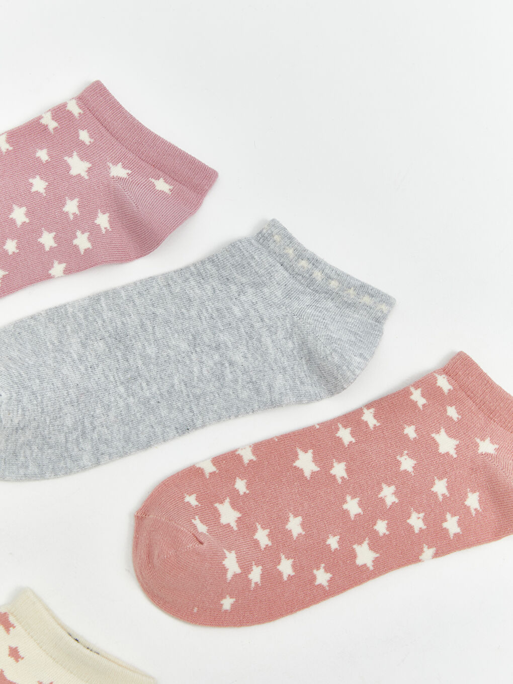 Женщины Розовый Короткие носки-1