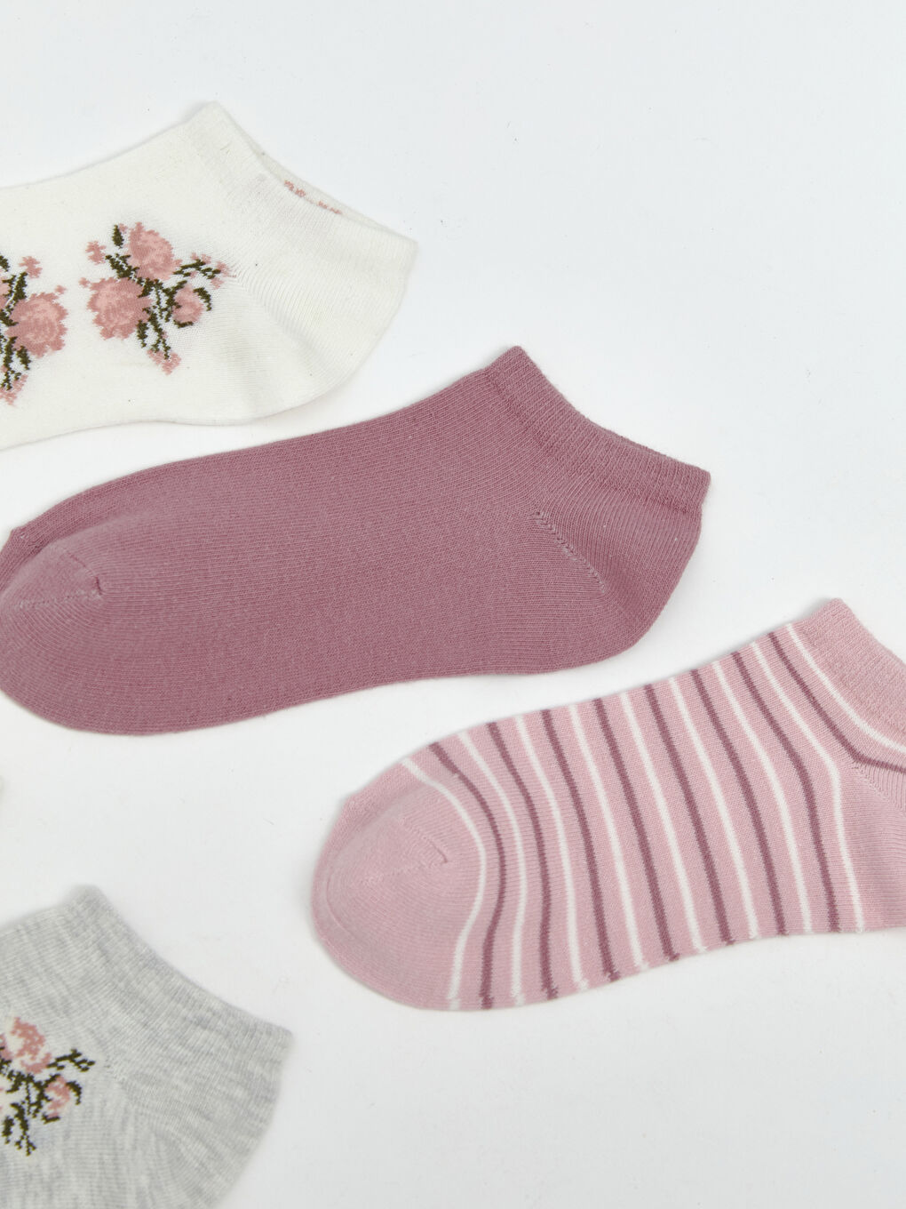 جوارب رياضة نساء زهري خمسة ديال الباكات-1