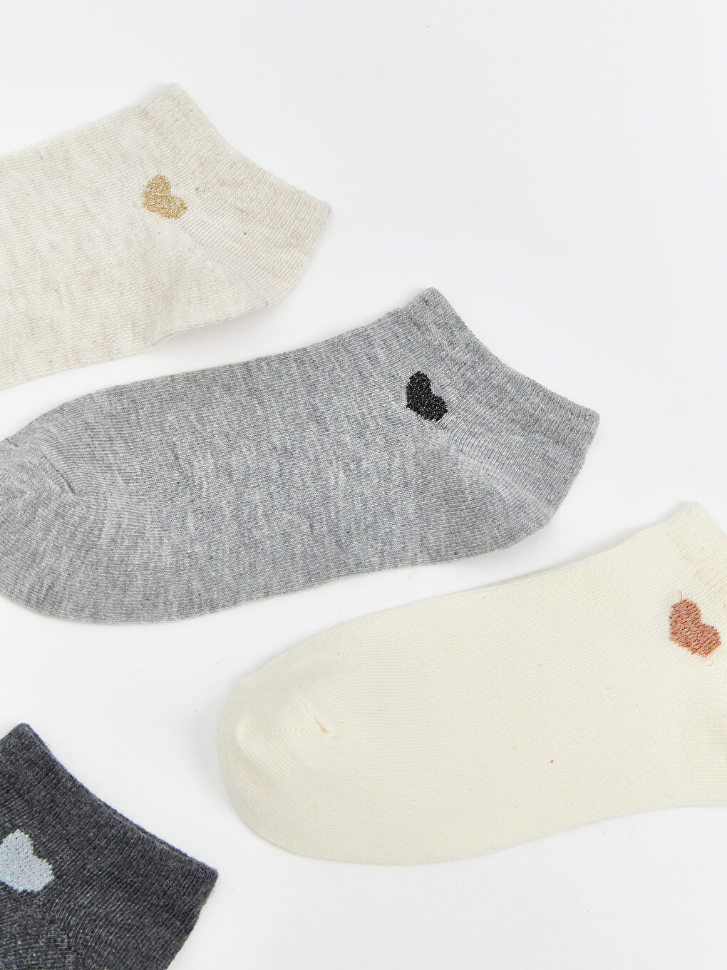 LCW DREAM Patterned Women's Trainer Socks 5 Pack -W57375Z8-L8Q