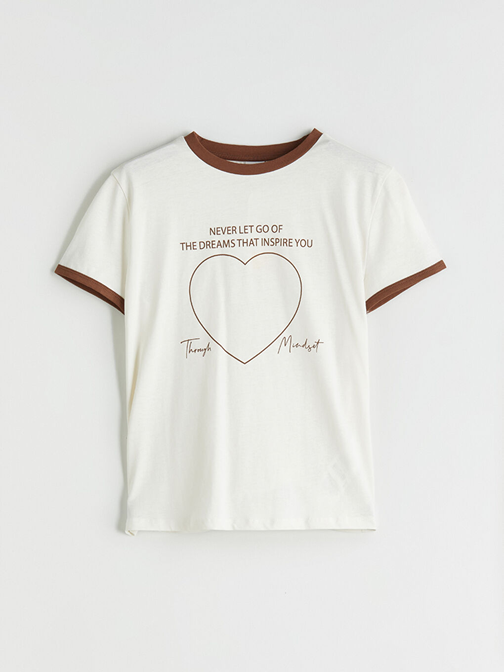 LCW Kids Majica sa okruglim izrezom, štampana, za devojčice -W57409Z4-FES