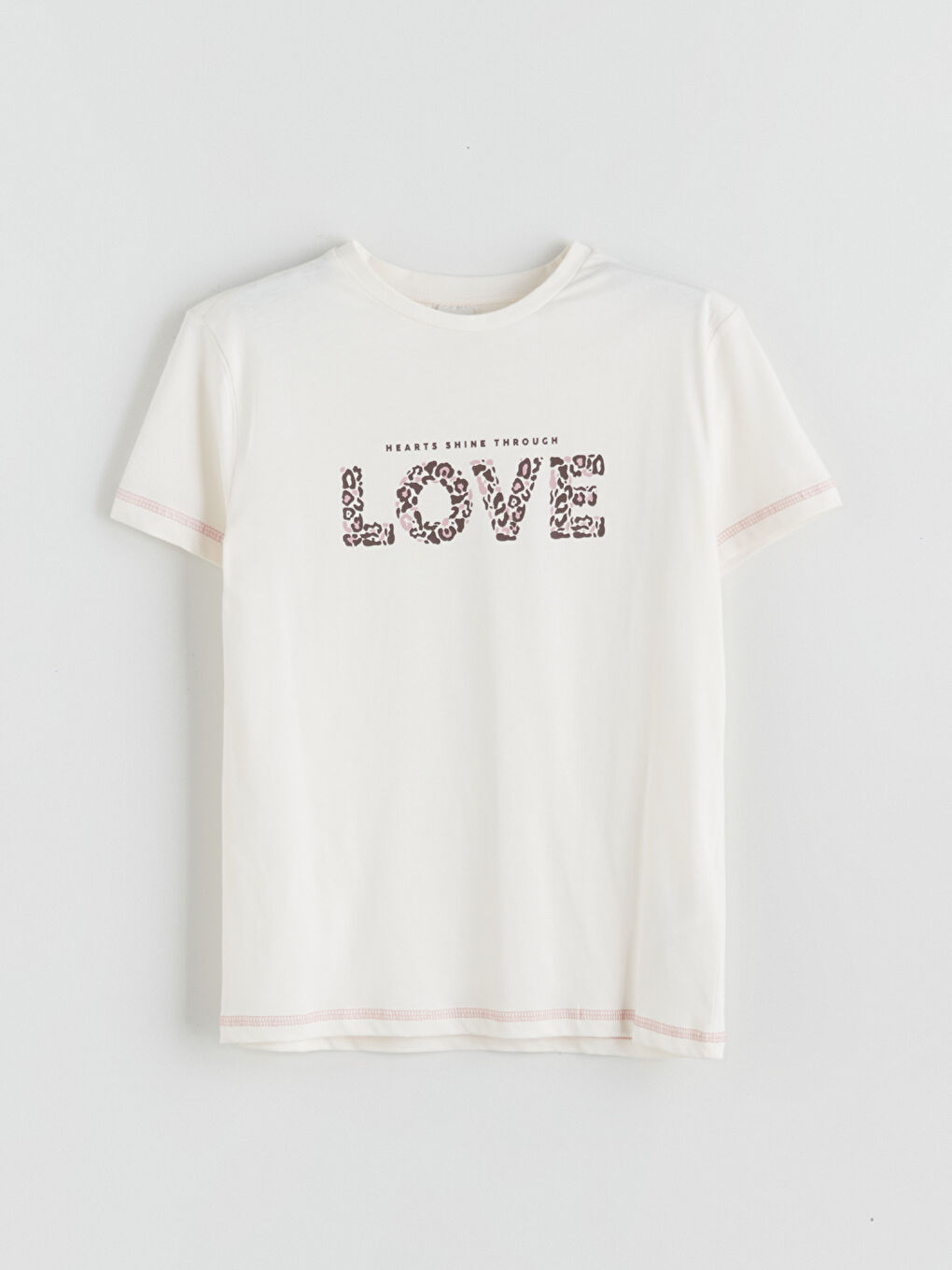 تيشيرت برقبة دائرية للبنات-2