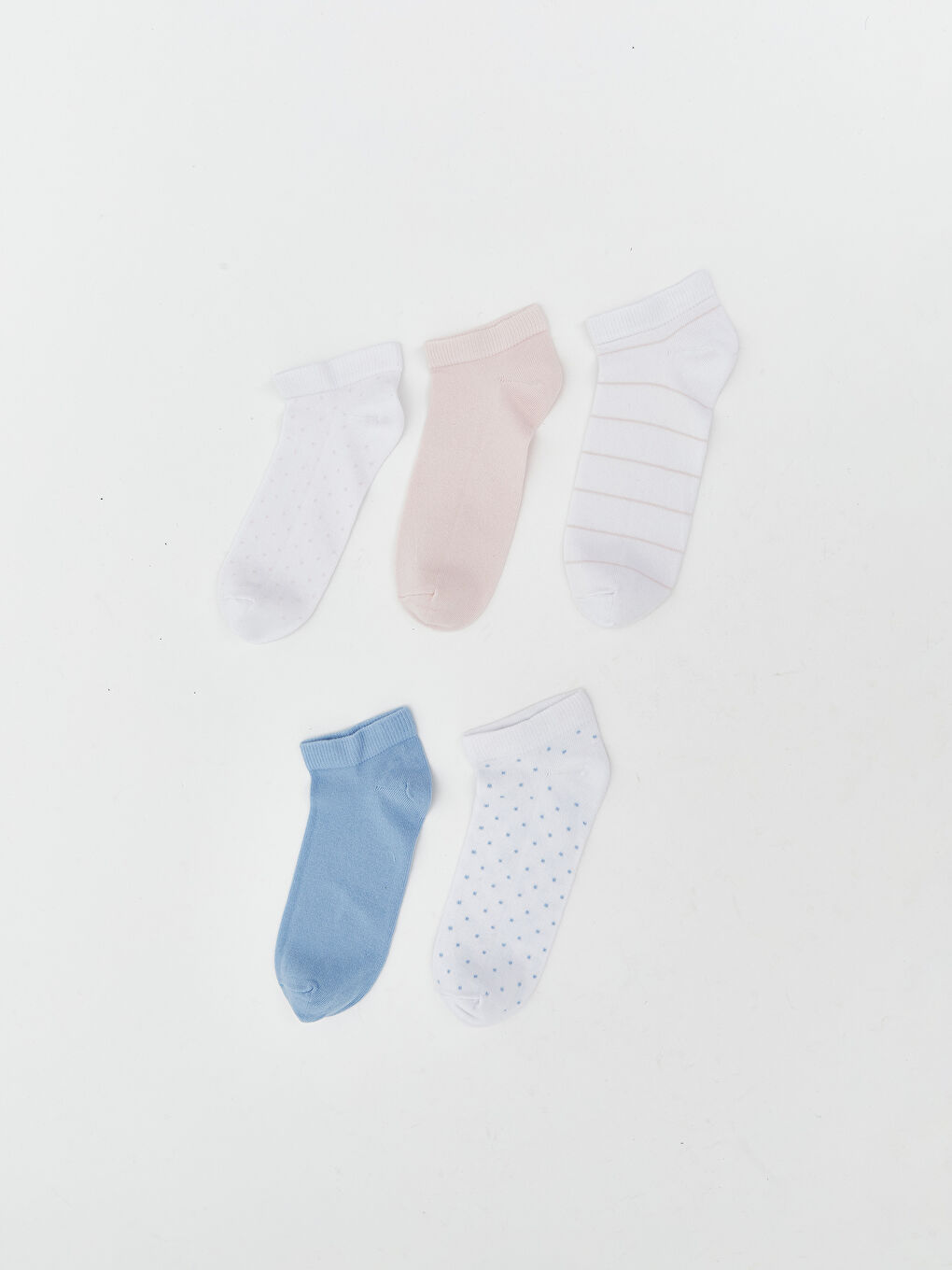 Узорчатые Женские Носки-следки Комплект из 5 штук