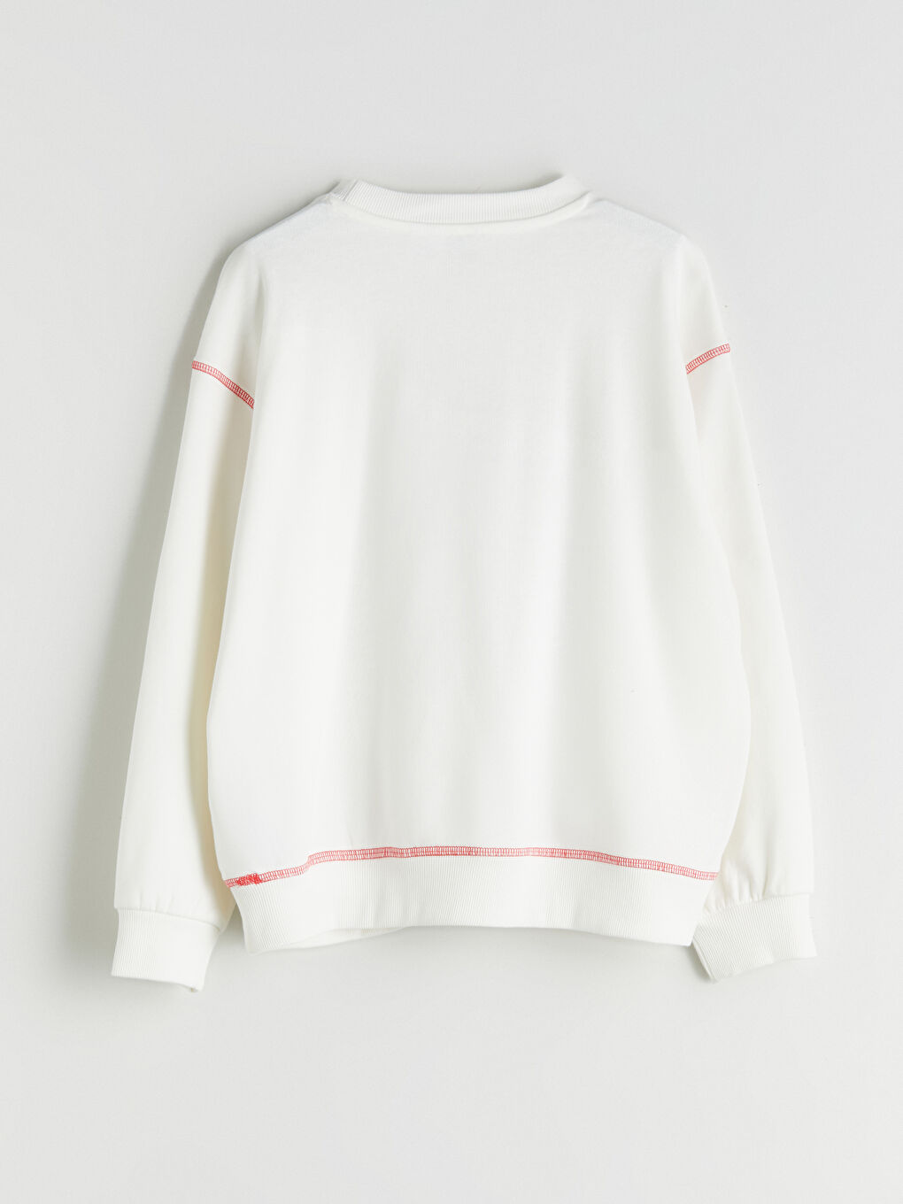 Crew Neck Hello Kitty Printed Girls' Sweatshirt-4