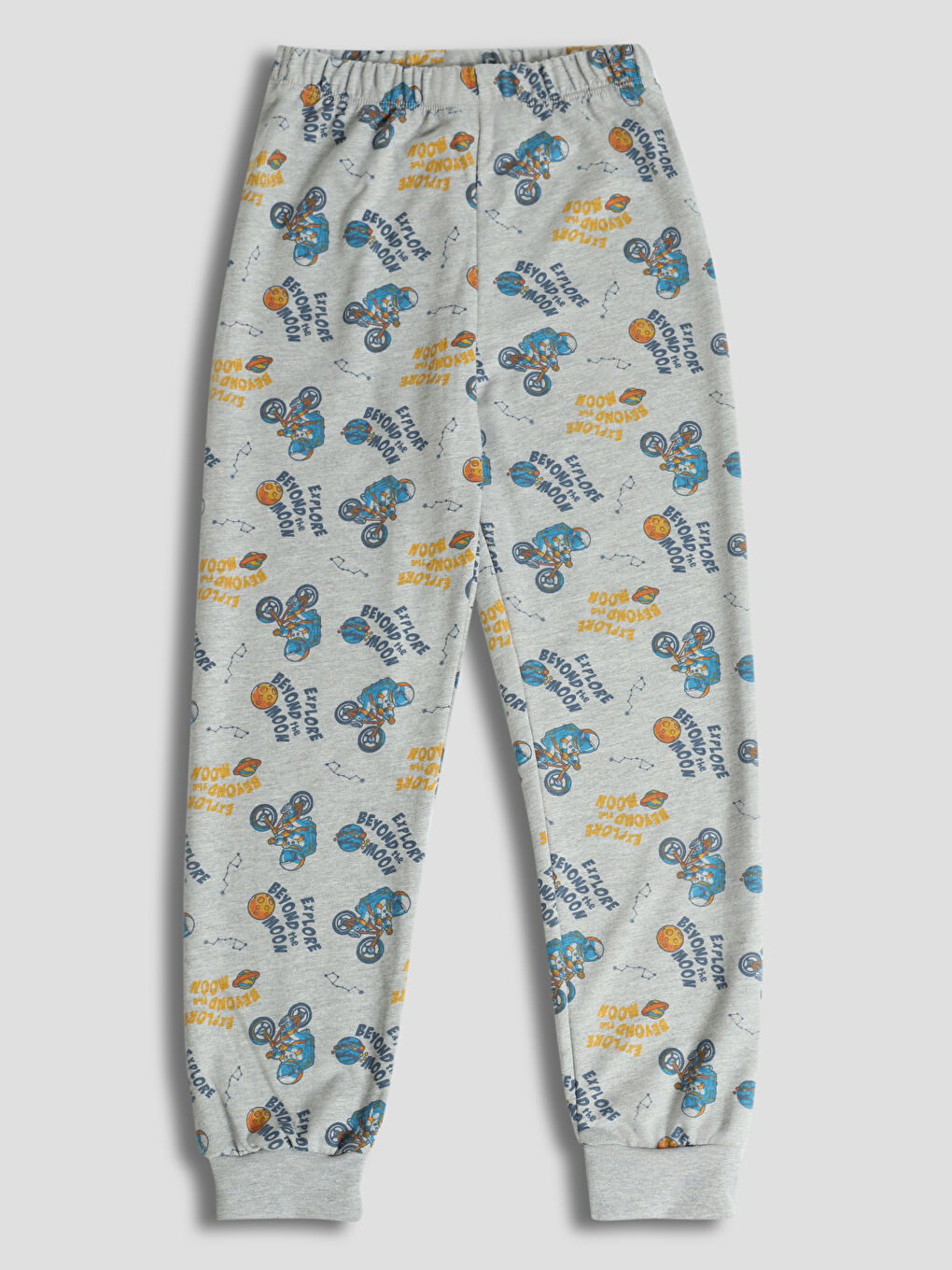 Crew Neck Printed Boys' Pyjama Set-4