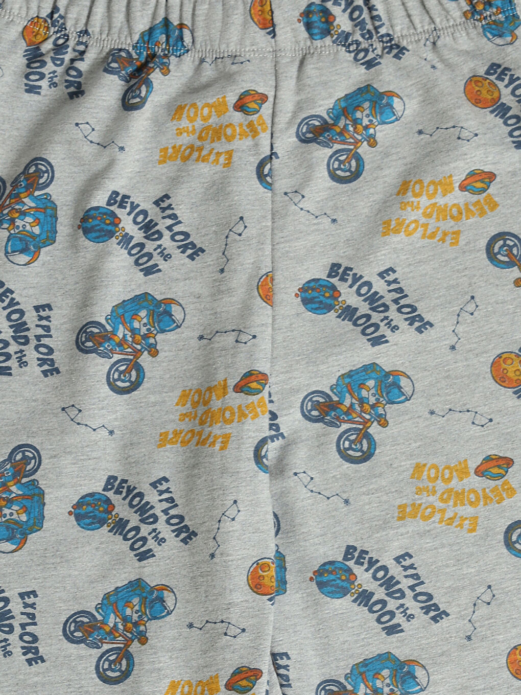 Crew Neck Printed Boys' Pyjama Set-5