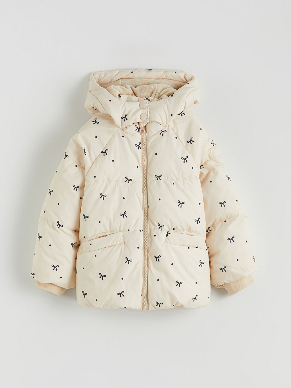 Girl ECRU Puffer Coat