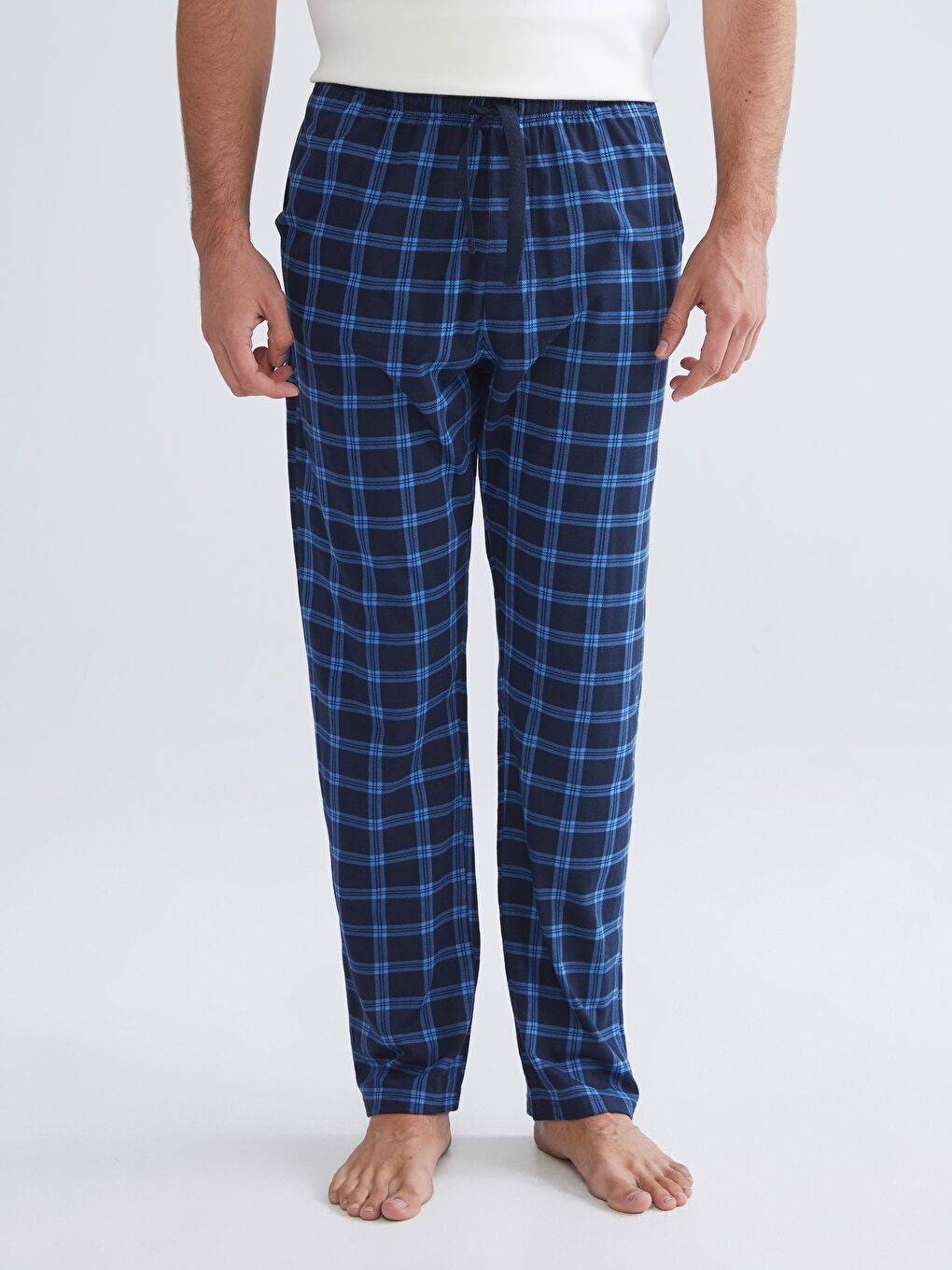 Regular Fit Plaid Men's Pyjama Bottoms-1