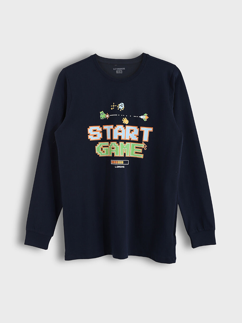 Crew Neck Boys' Pyjama Set-1