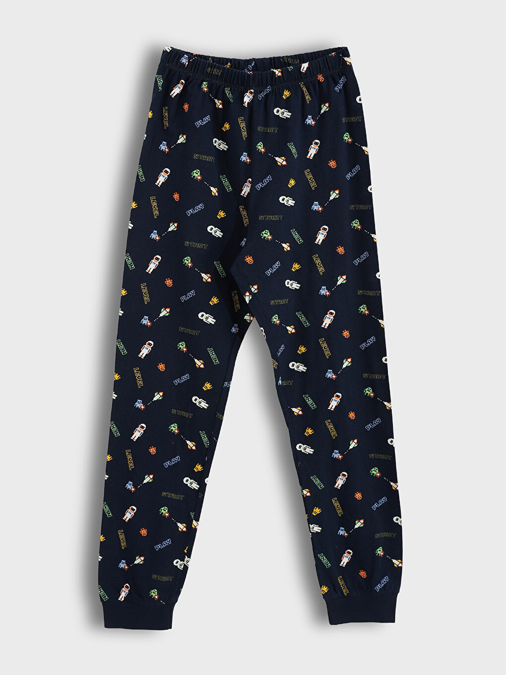 Crew Neck Boys' Pyjama Set-2