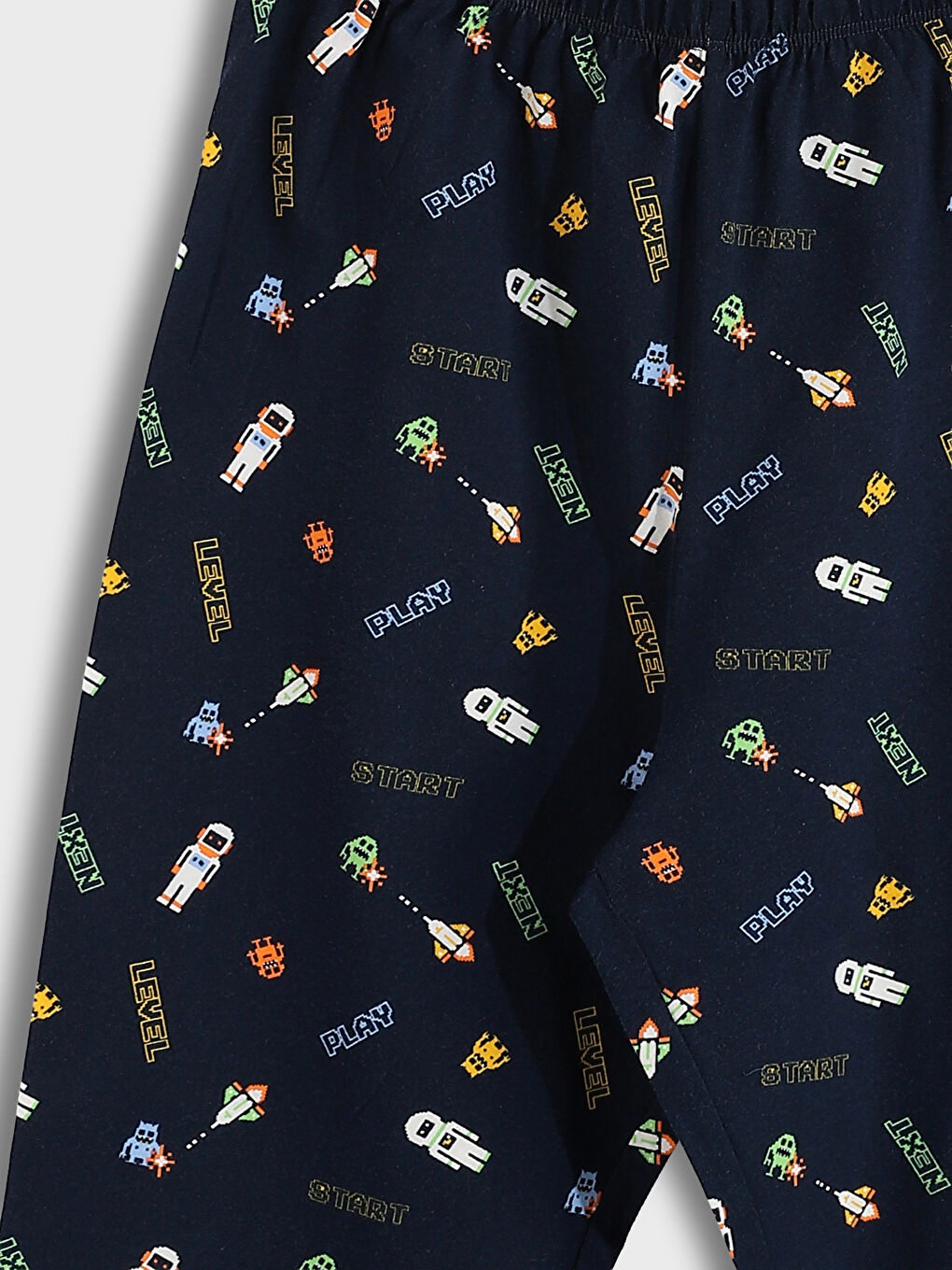 Crew Neck Boys' Pyjama Set-6