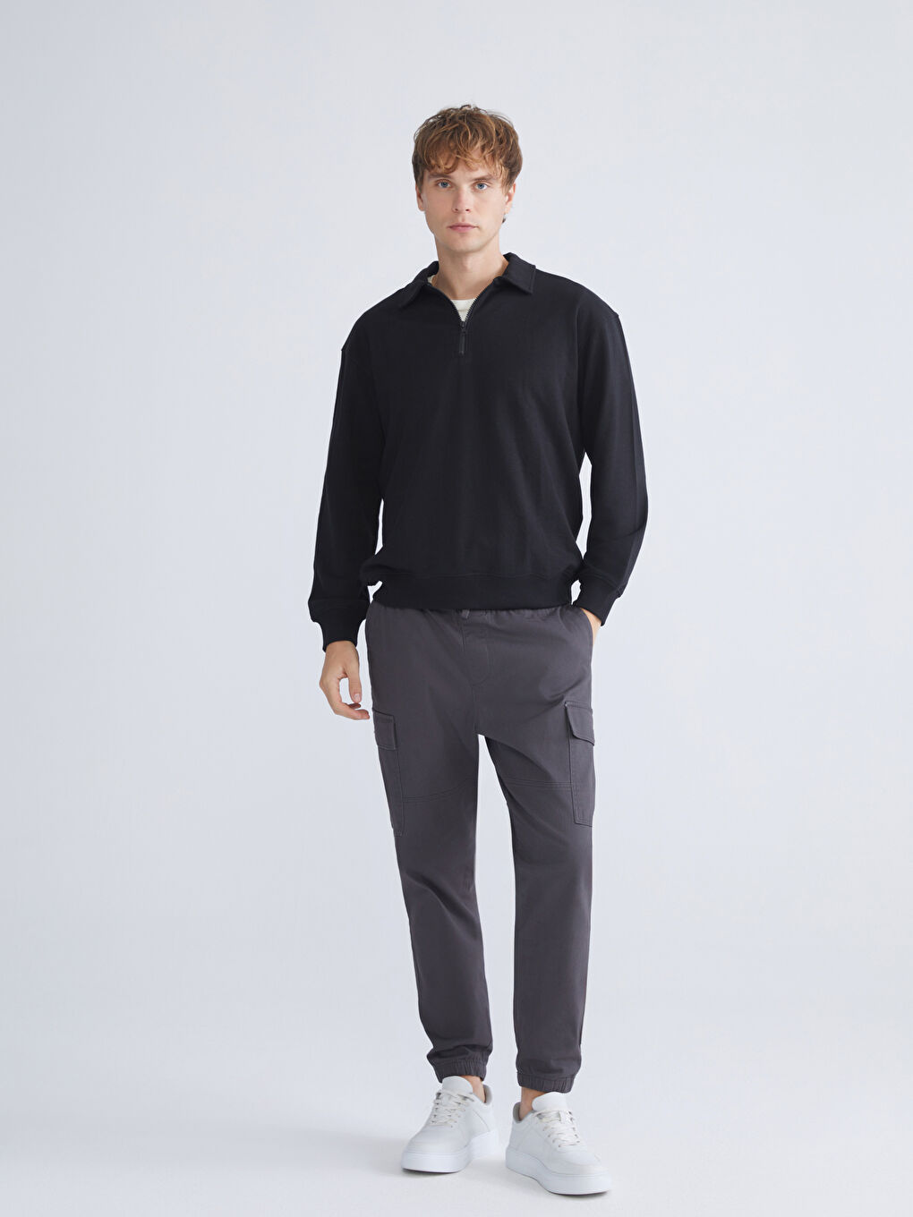 XSIDE Polo Neck Men's Sweatshirt -W57546Z8-CVL