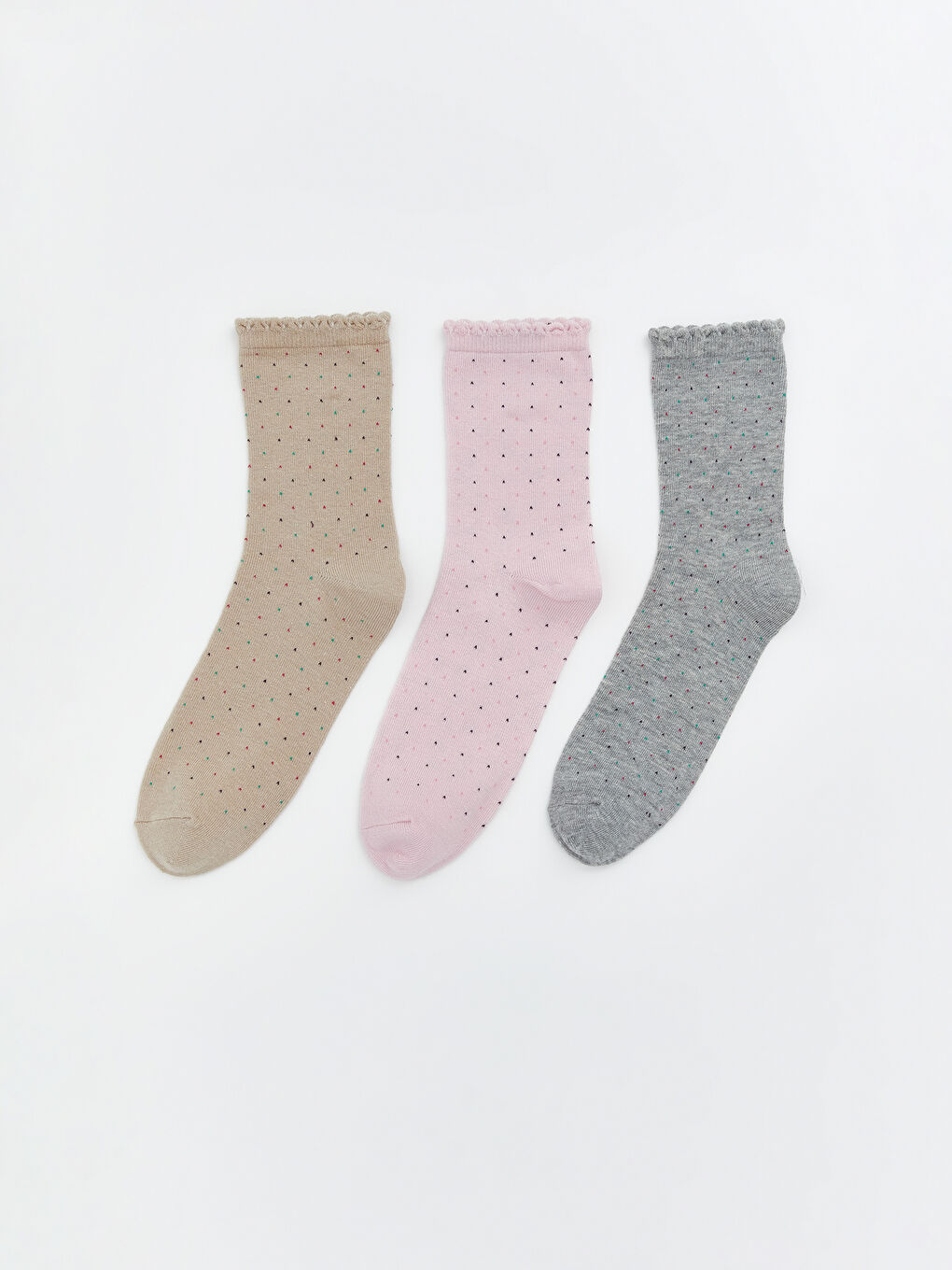 Polka Dot Women's Ankle Socks 3-pack