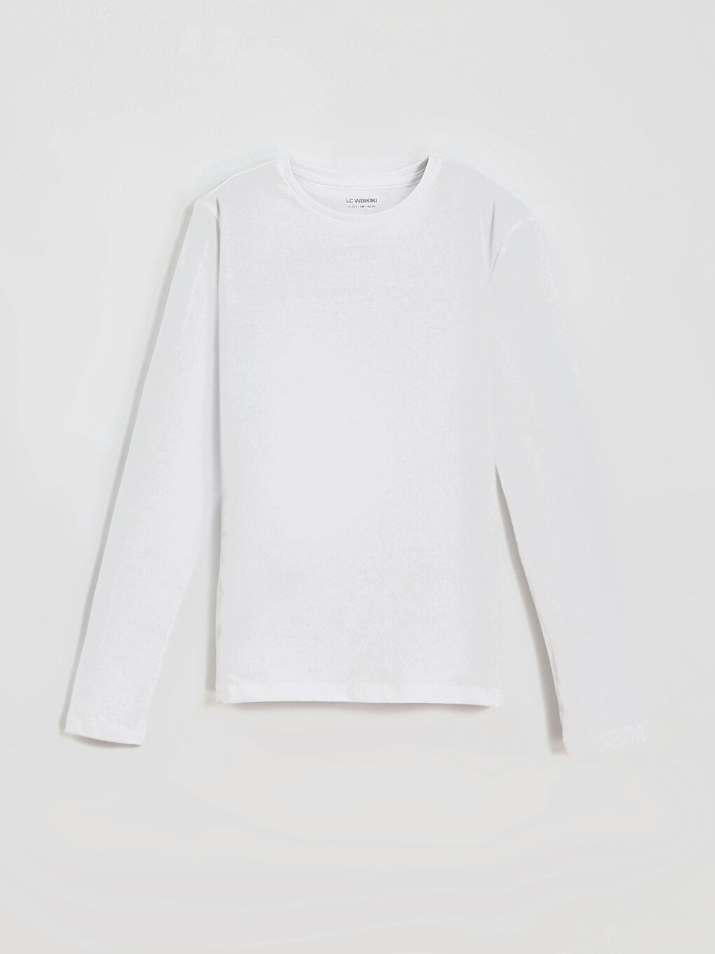 T-shirt Uni pour Filles à Col Rond