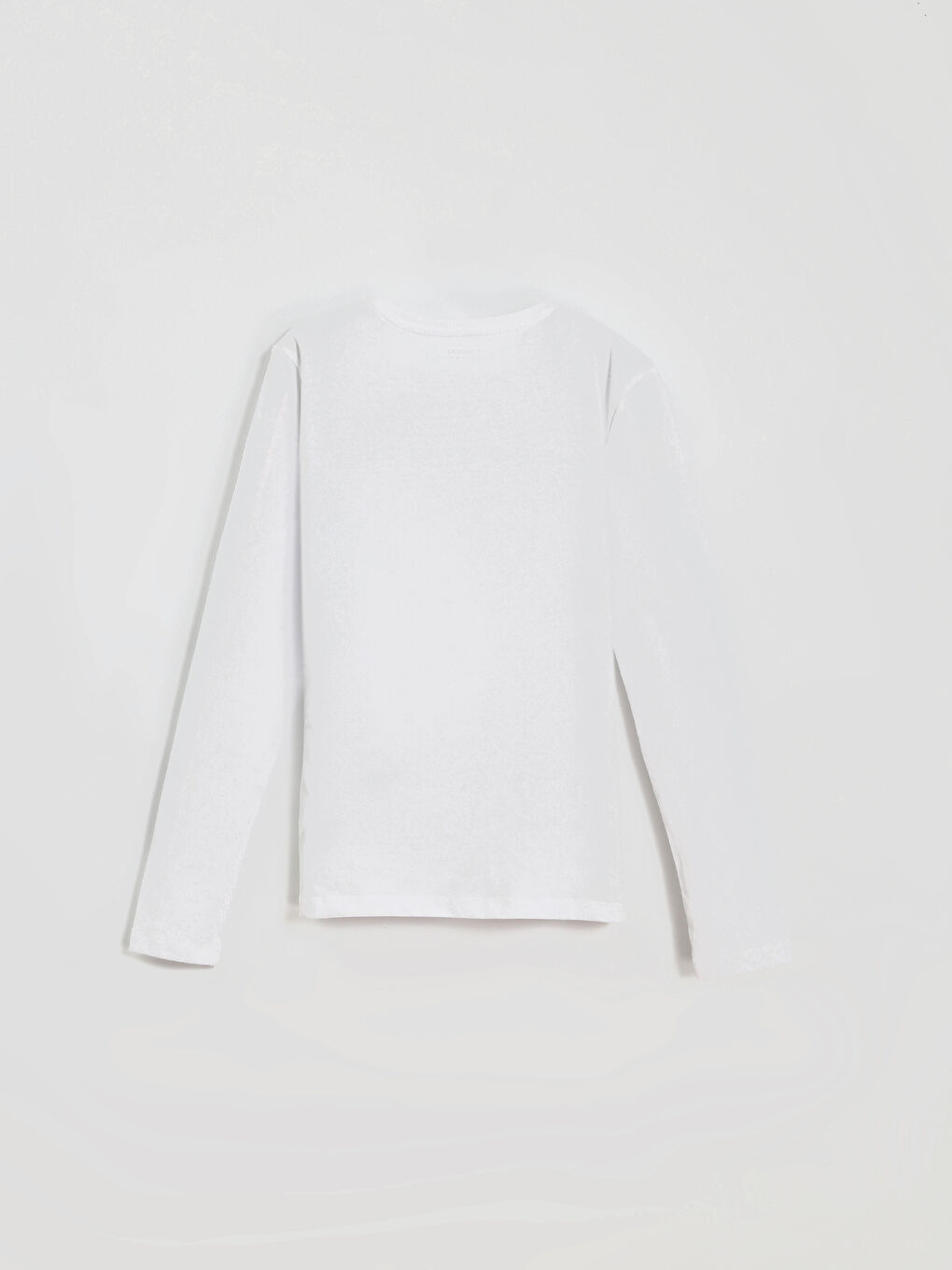 T-shirt Uni pour Filles à Col Rond-1