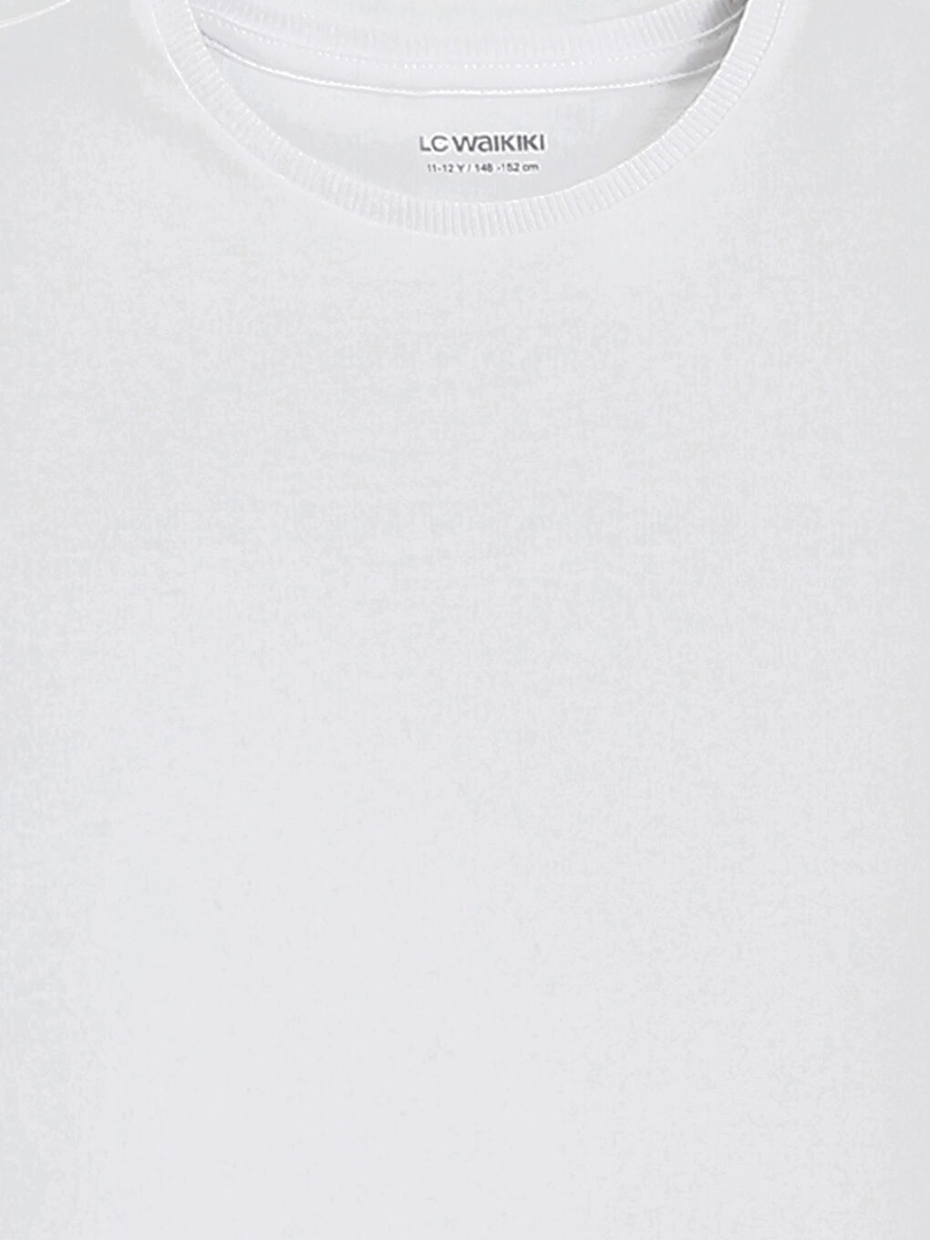 T-shirt Uni pour Filles à Col Rond-2