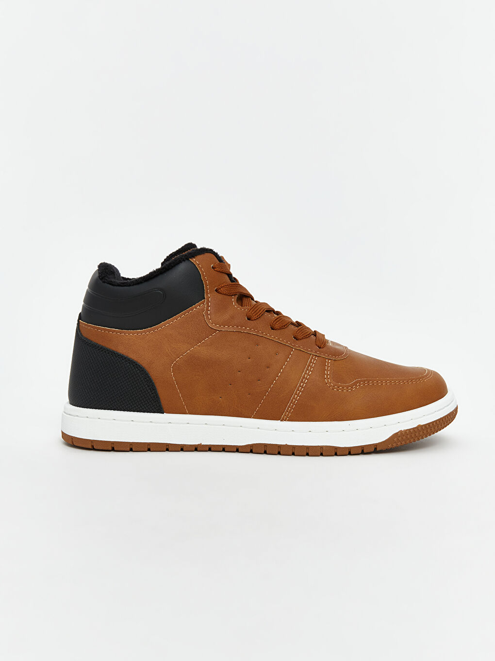 Leather Look Lace-up Boys Sneakers-1
