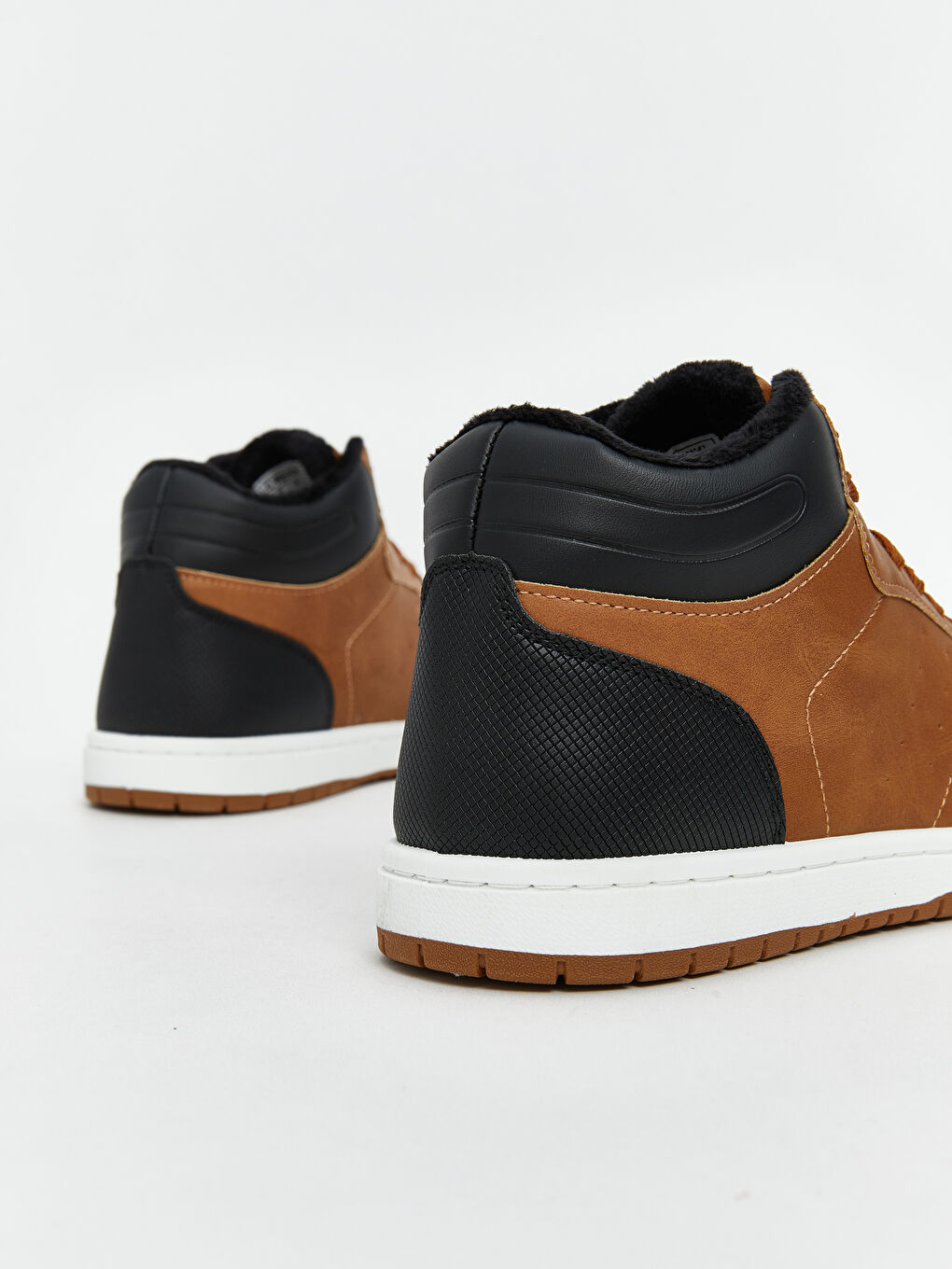 Leather Look Lace-up Boys Sneakers-4