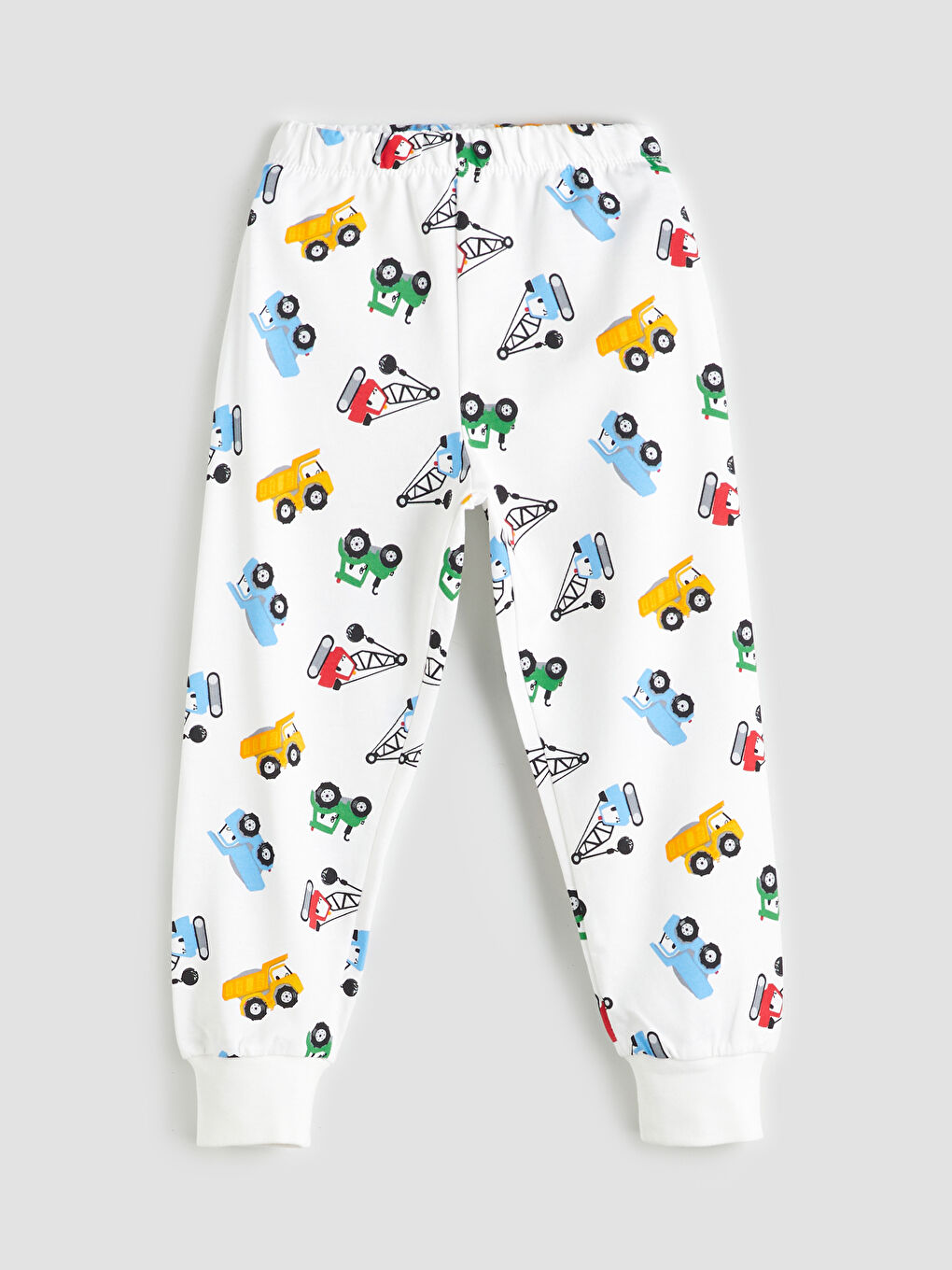 Ekru Baskılı Erkek Çocuk Pijama Alt