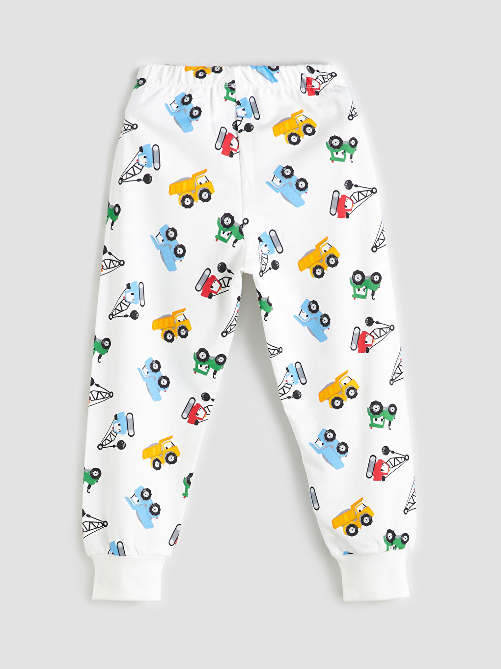 Ekru Baskılı Erkek Çocuk Pijama Alt-1