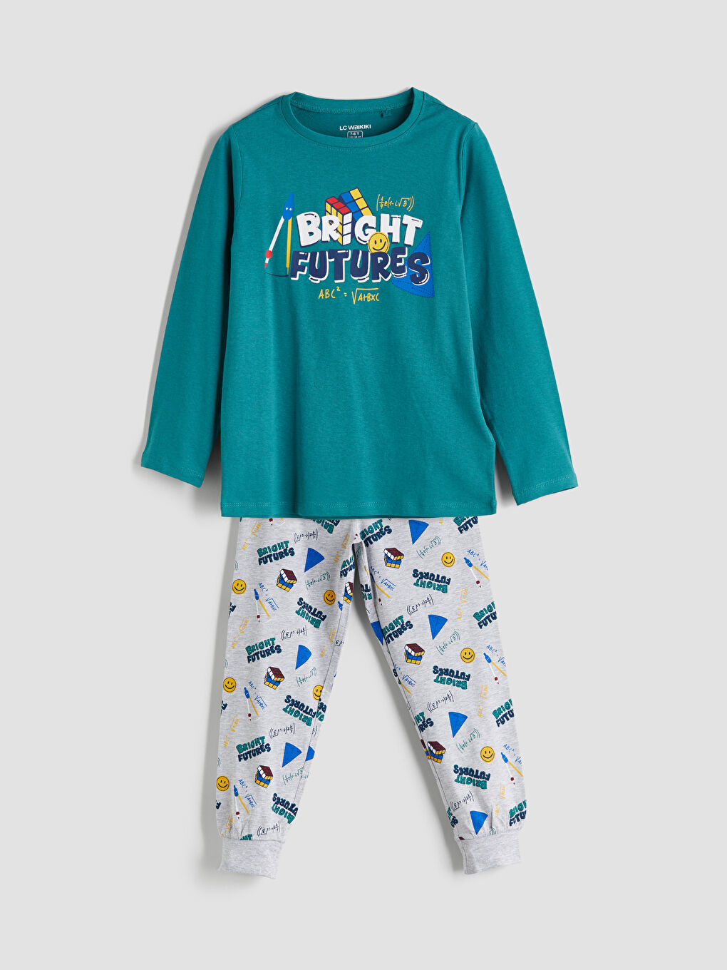 LCW Kids Crew Neck Boys' Pyjama Set -W57652Z4-H0X