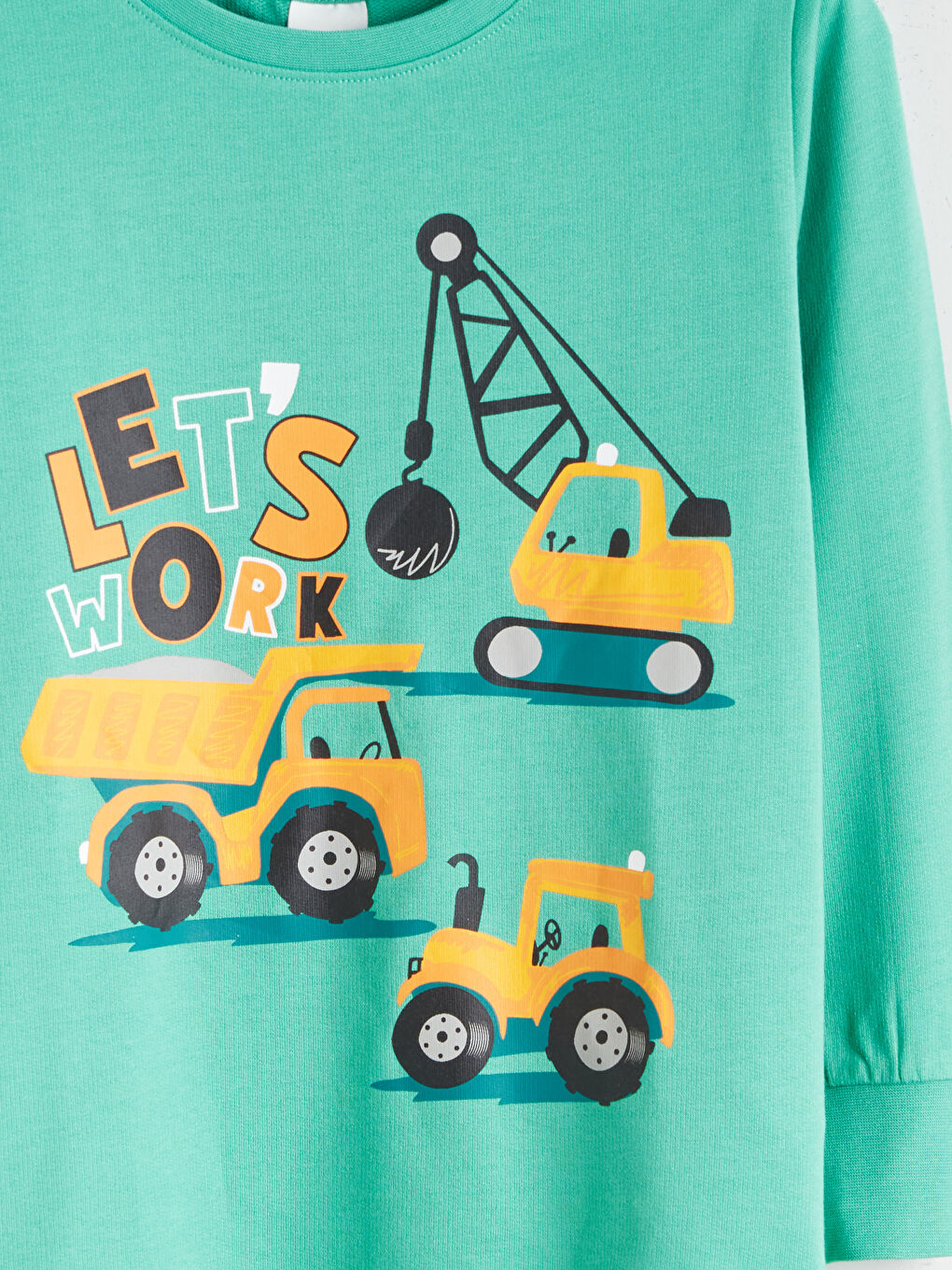 Crew Neck Printed Boys' Pyjama Set-5
