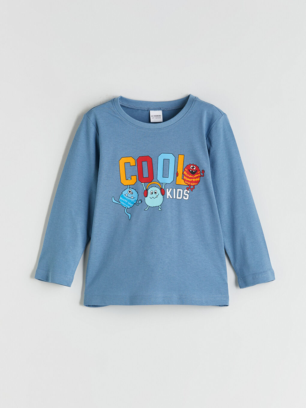 İndigo Baskılı Erkek Çocuk Pijama Üst