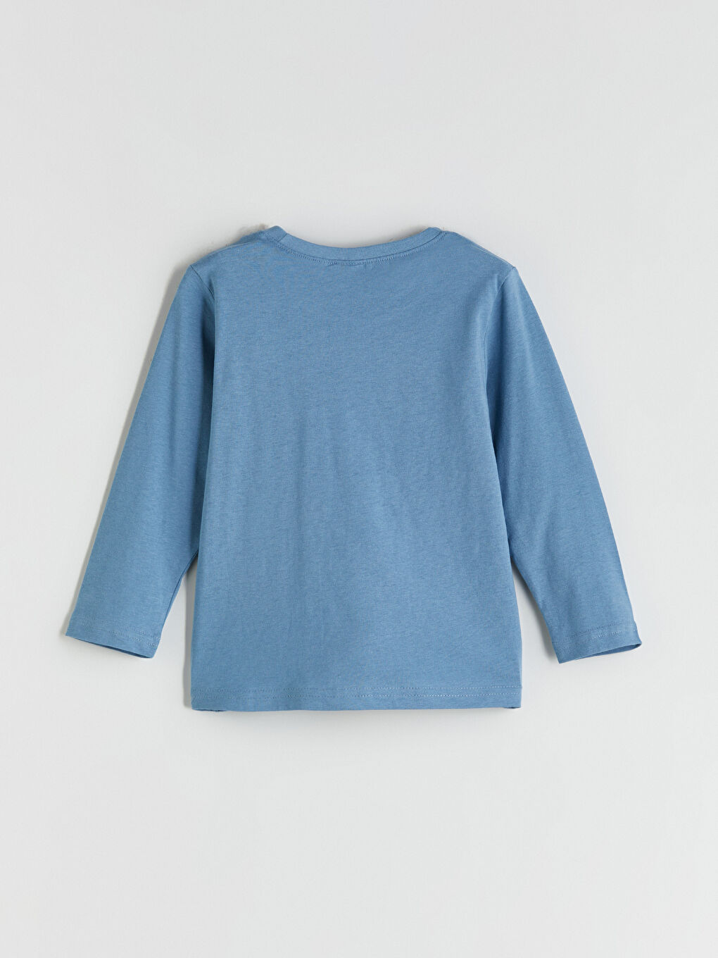 İndigo Baskılı Erkek Çocuk Pijama Üst-1