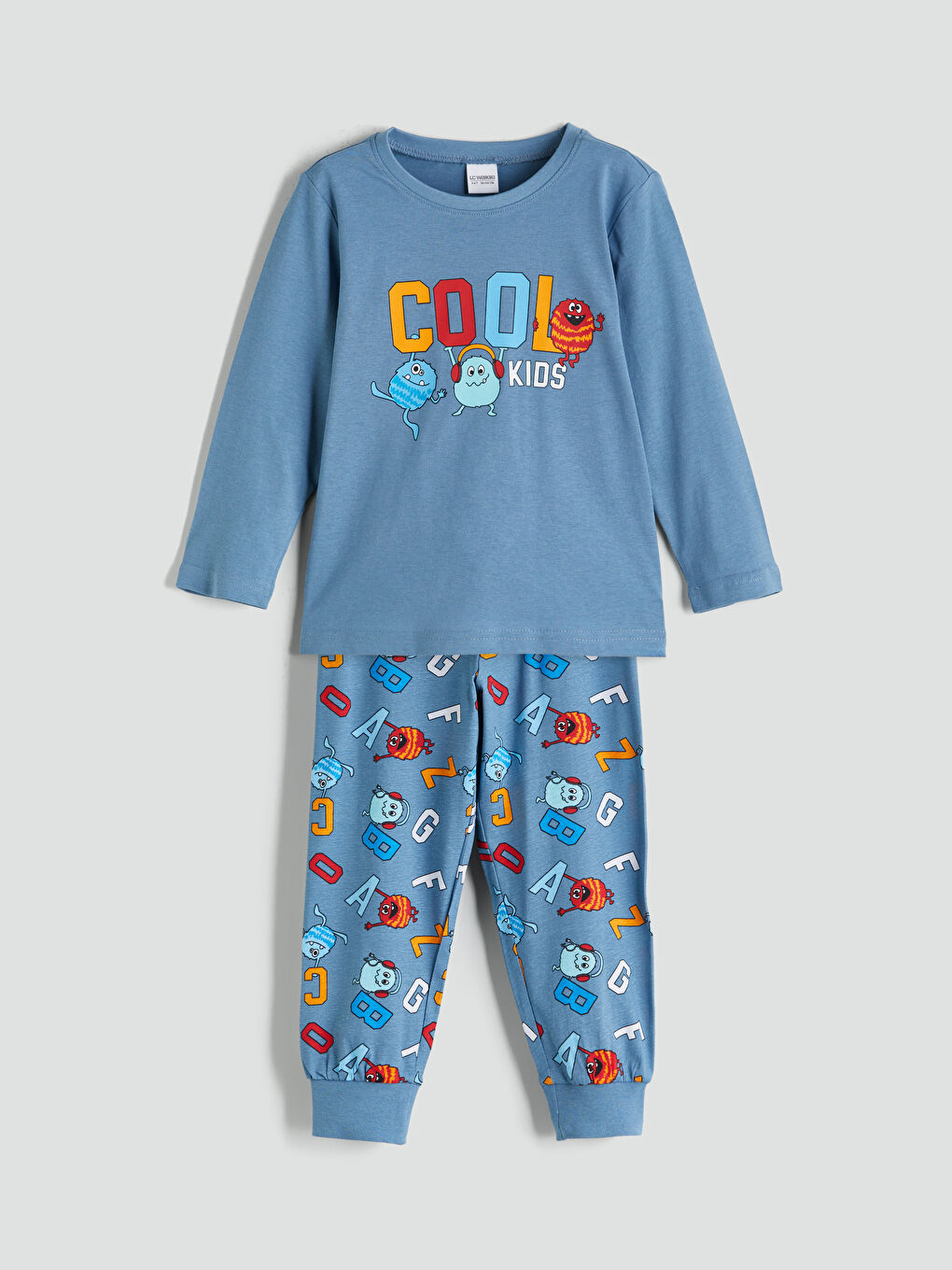 LCW Kids Crew Neck Printed Boys' Pyjama Bottoms -W57669Z1-HCG