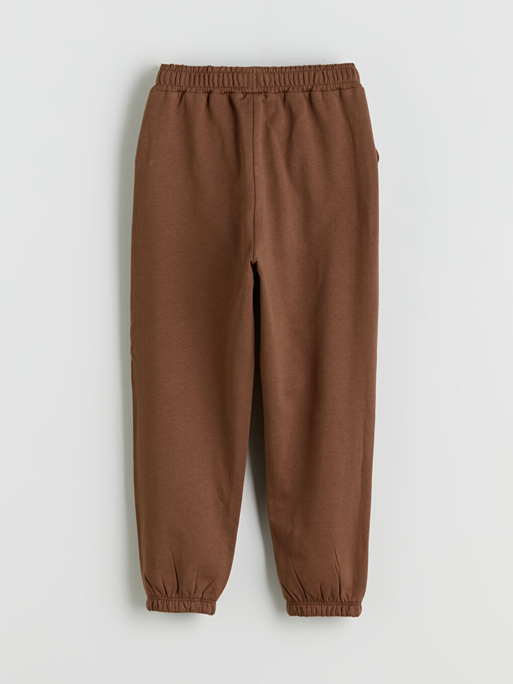 Kahverengi Beli Lastikli Erkek Çocuk Jogger Eşofman Altı-1