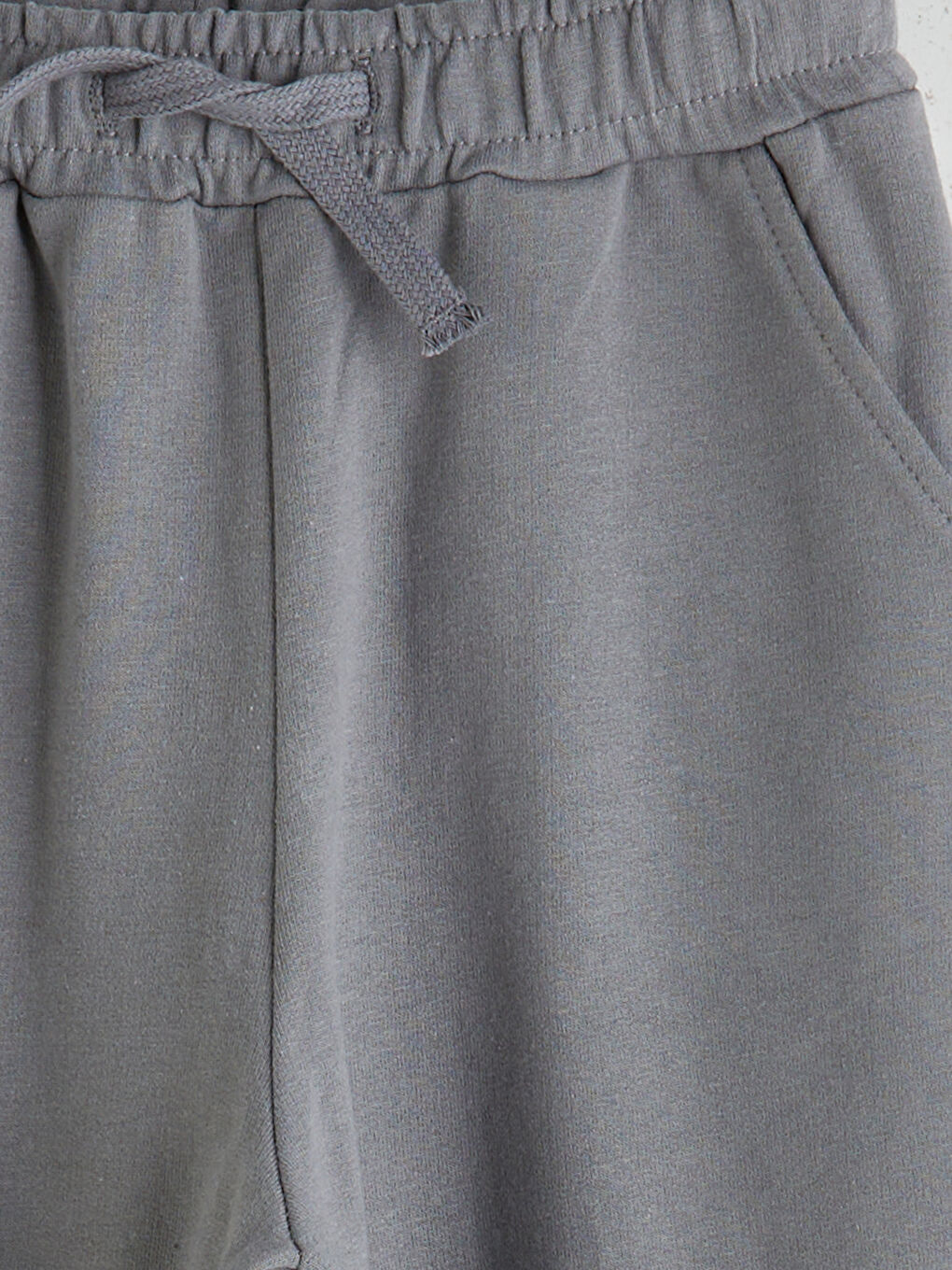 Gri Beli Lastikli Erkek Çocuk Jogger Eşofman Altı-1