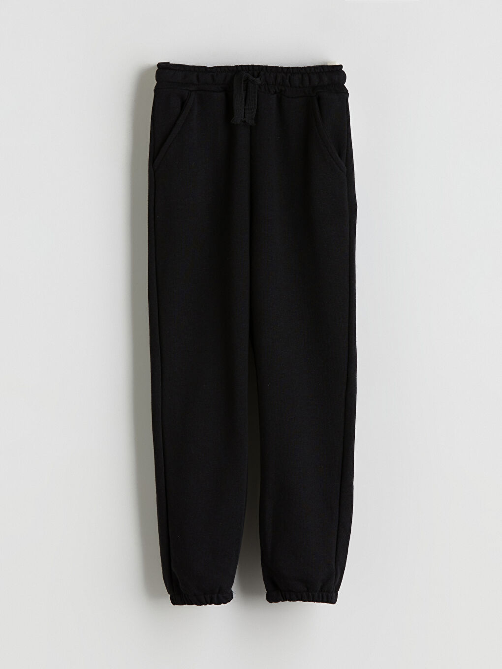 Siyah Beli Lastikli Erkek Çocuk Jogger Eşofman Altı-1