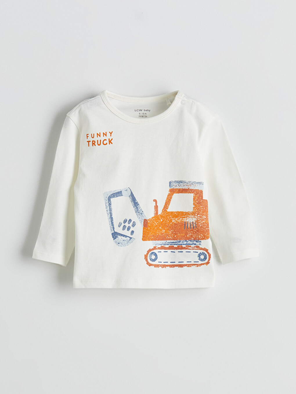 Bej Erkek Bebek Baskılı Pijama Üst