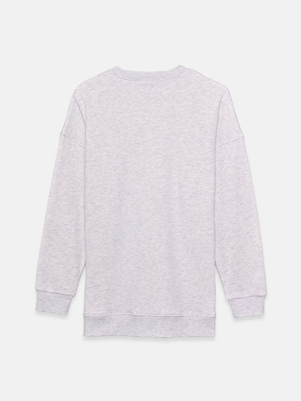 Crew Neck Printed Women's Sweatshirt Tunic-1