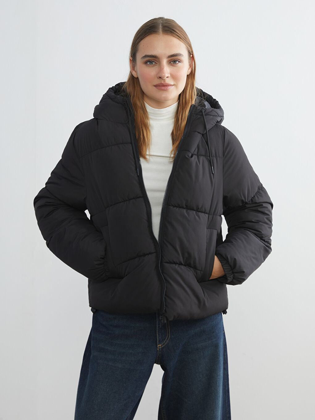 Ženska Puffer Jakna sa Kapuljačom