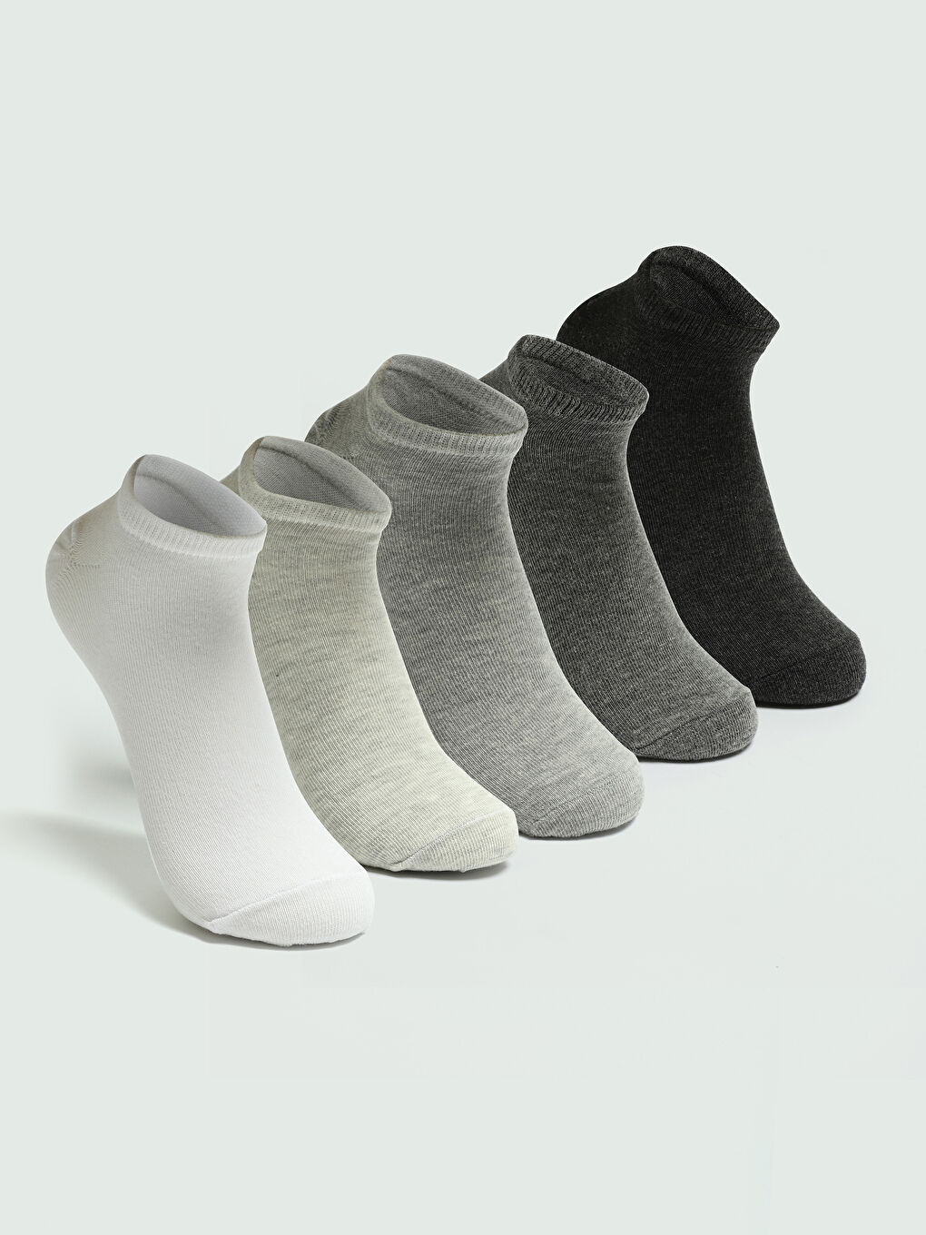 Women's Plain Sneaker Socks 5-Pack-1