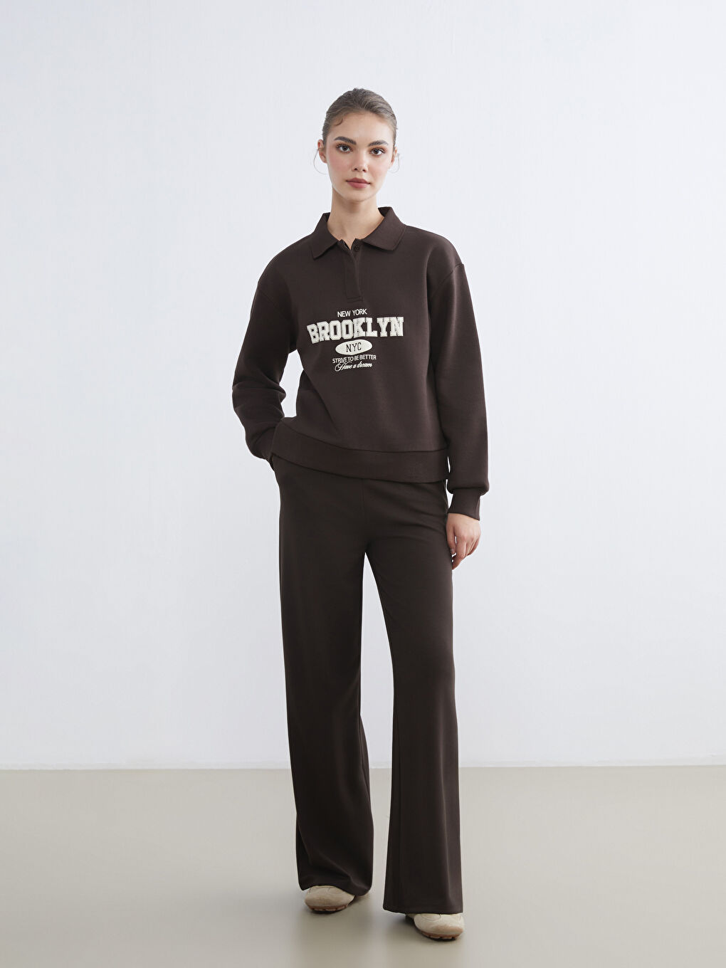 Woman BROWN Sweatshirt-1