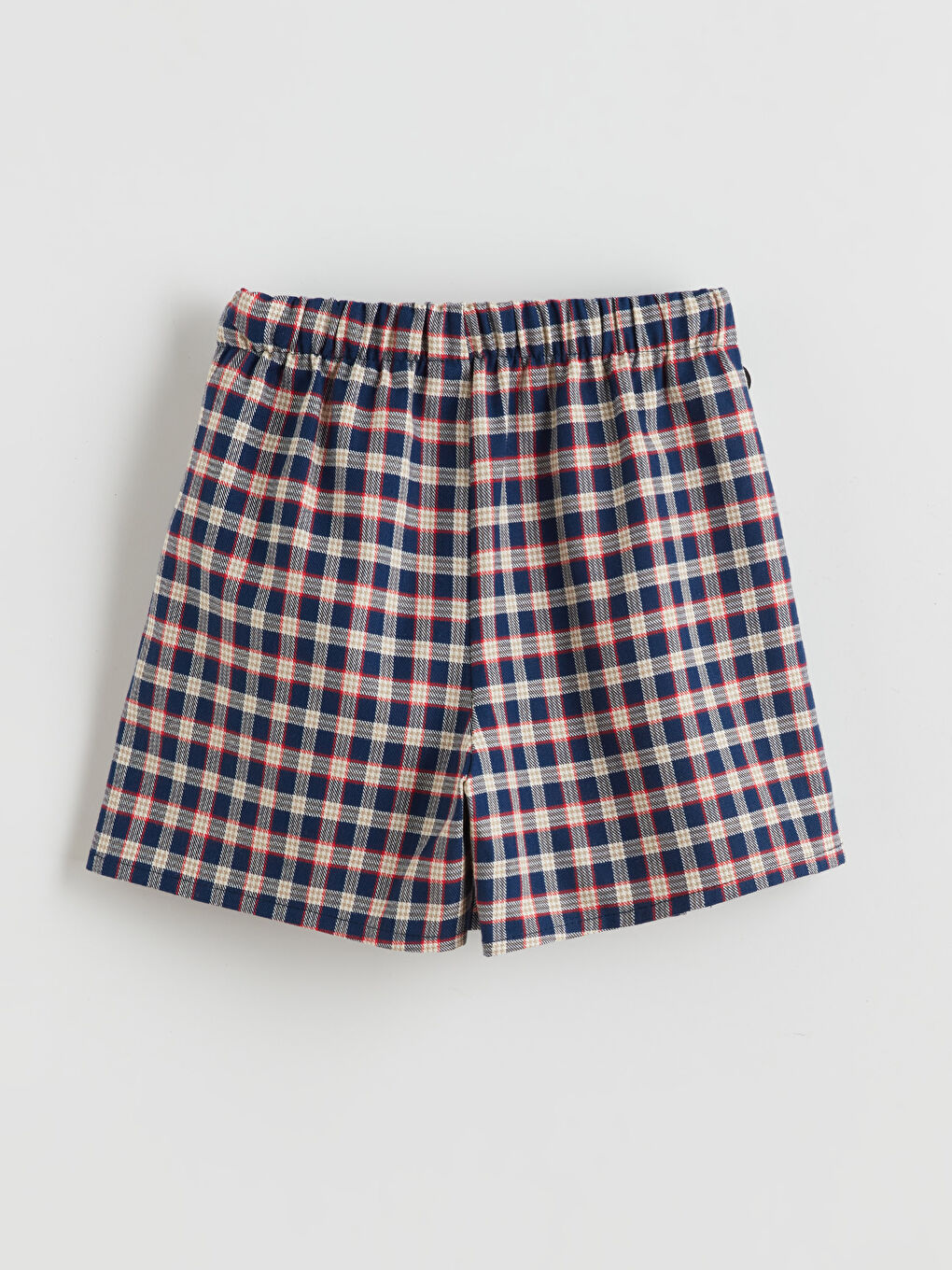 Lacivert Beli Lastikli Kız Çocuk Şort Etek ve Külotlu Çorap-1