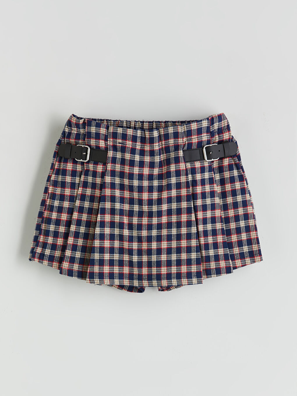 LCW Kids Elastic Waist Plaid Girl Short Skirt -W57797Z1-LN6